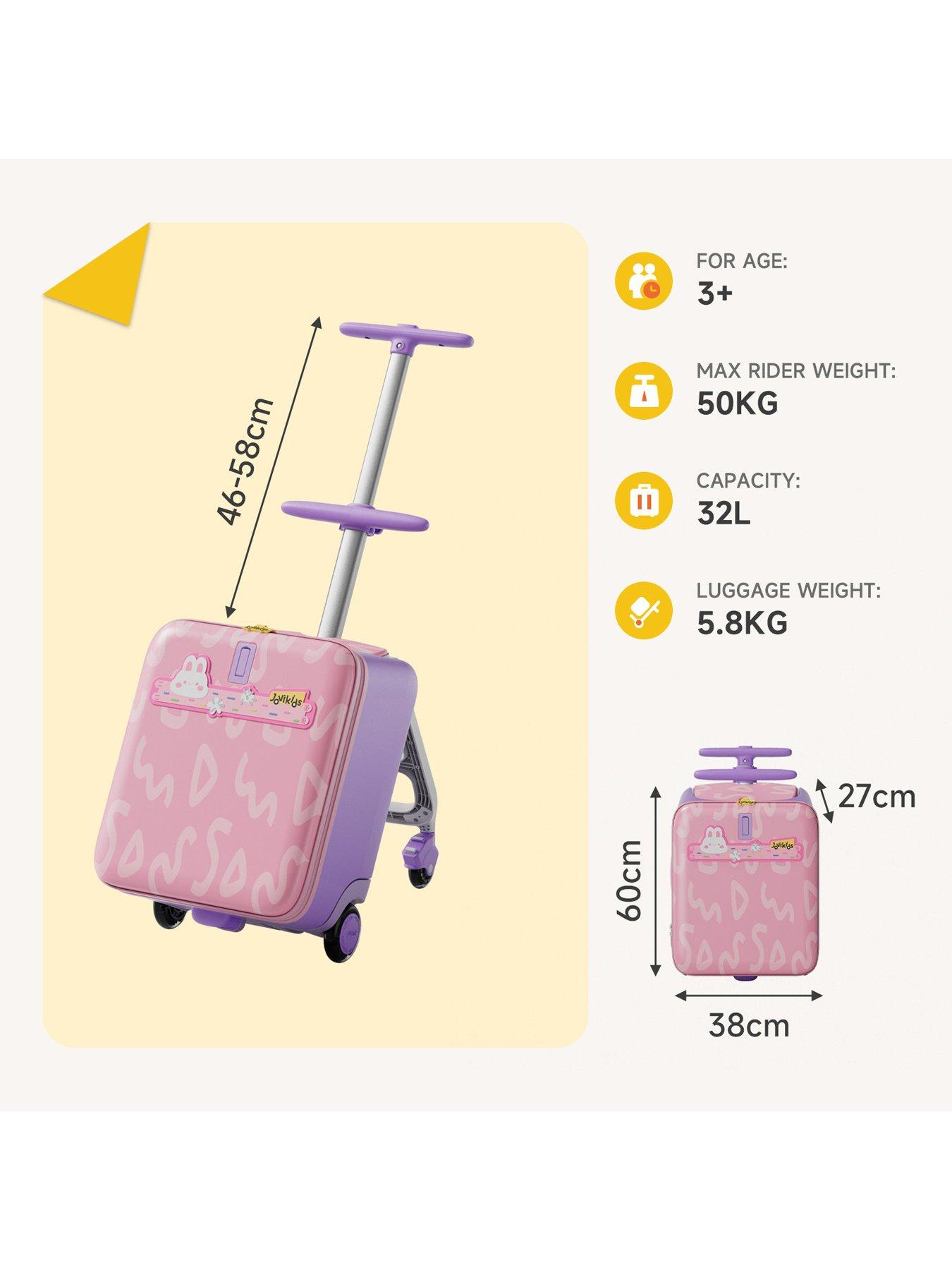 Image 6 of 7 of Jovikids 3-in-1 Children's Ride-on Suitcase - Pink