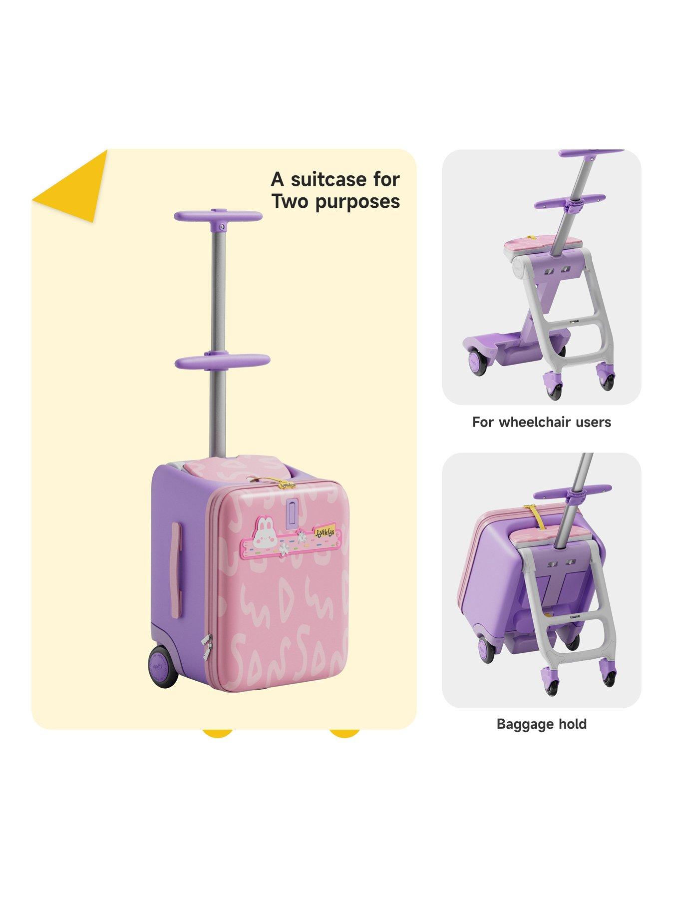 Image 7 of 7 of Jovikids 3-in-1 Children's Ride-on Suitcase - Pink
