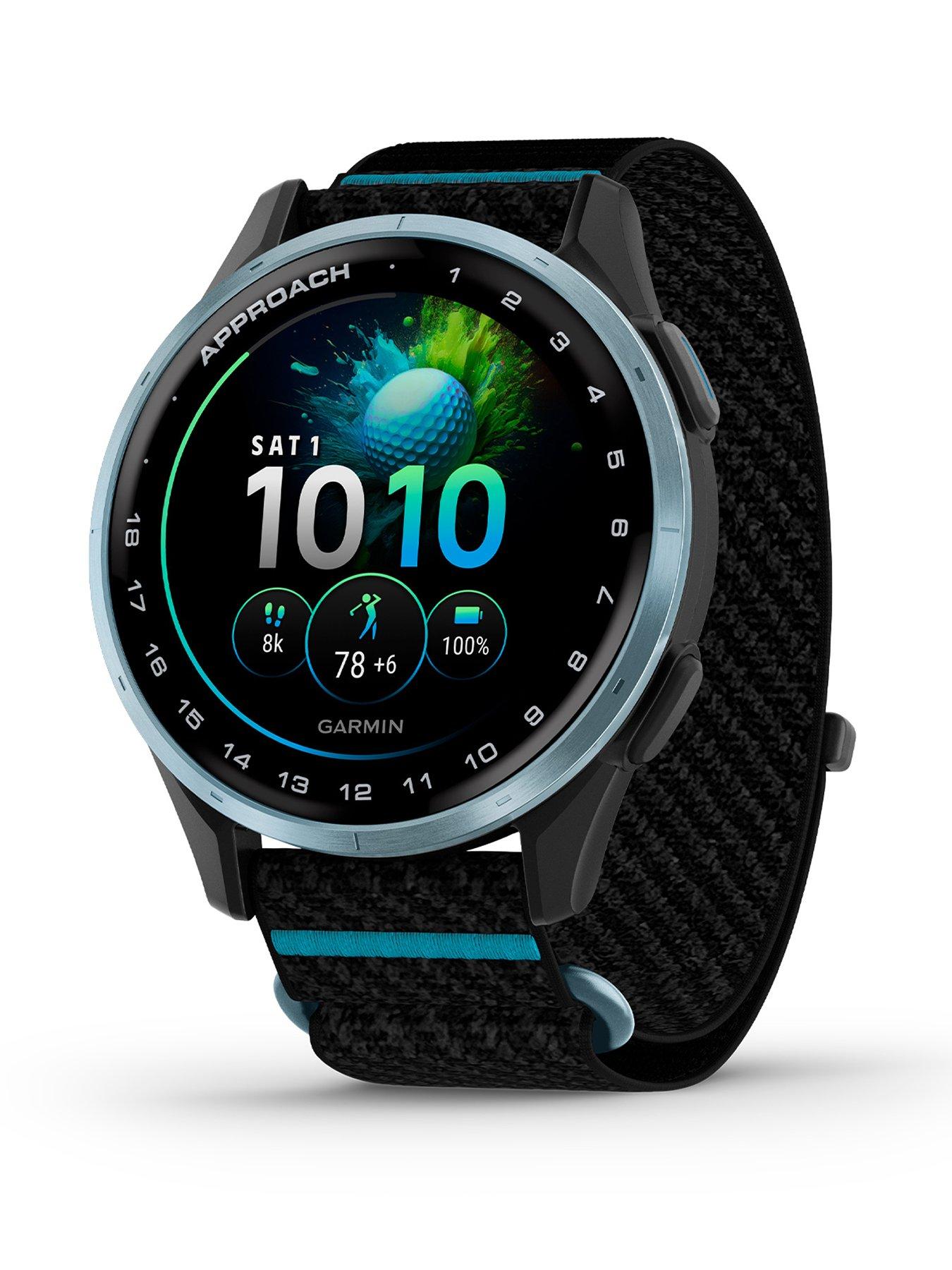 Garmin Approach J1 GPS Junior Golf Watch - 43 mm, Black/Azure