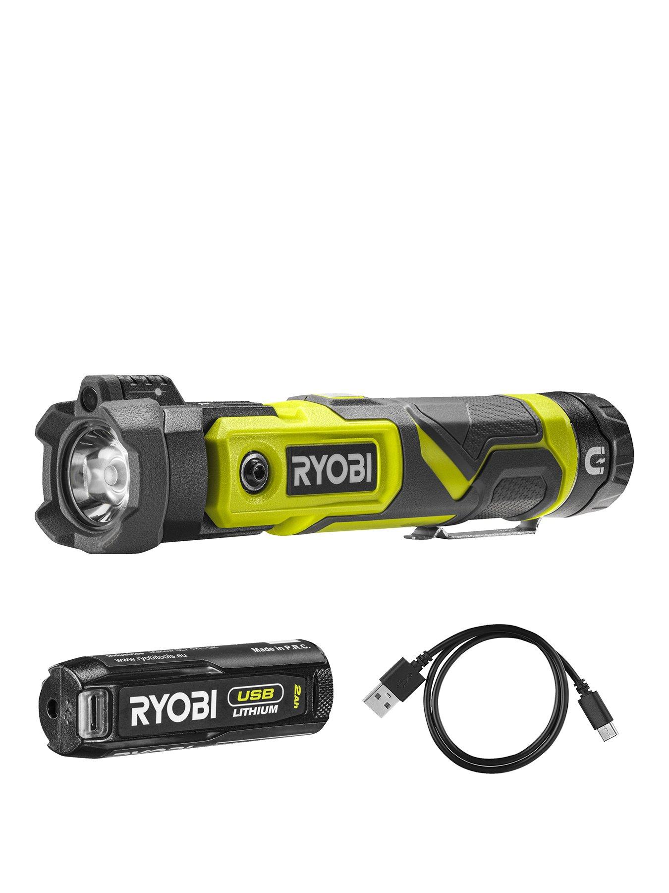 front image of ryobi-rlp4-120g-usb-lithium-pivoting-light
