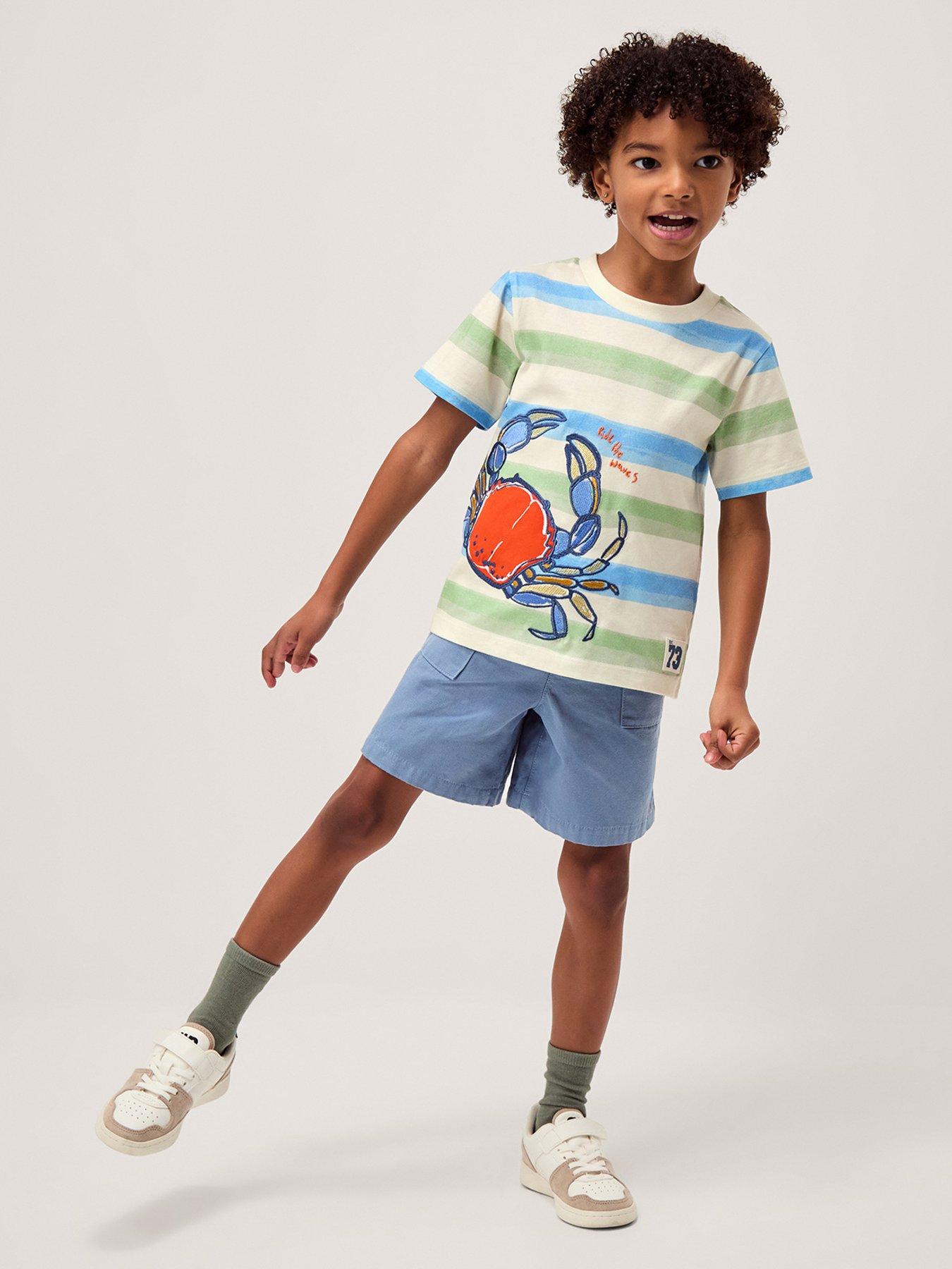 Image 1 of 4 of Monsoon Boys Pull On Shorts - Blue