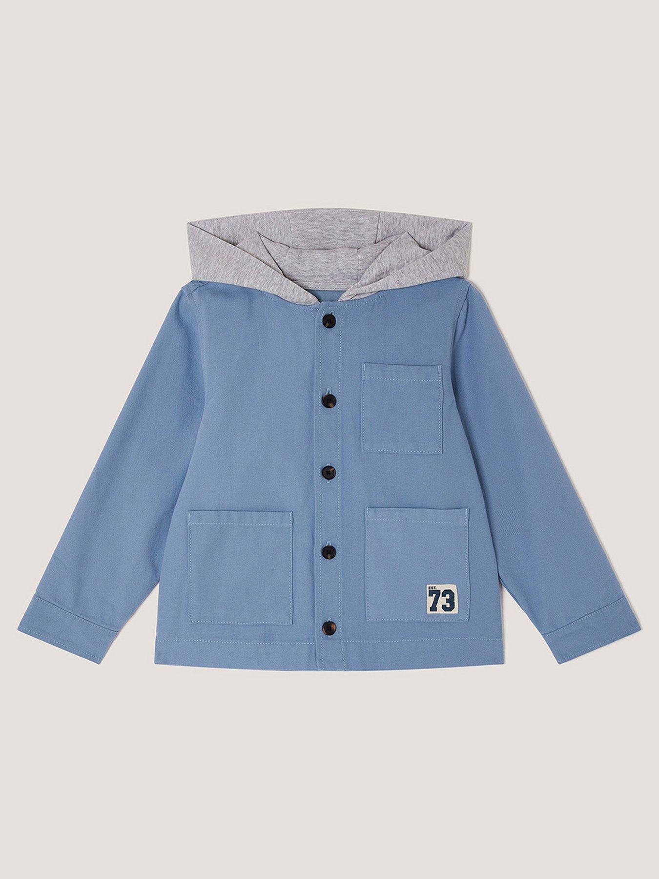 Monsoon Boys Patch Pocket Shacket - Blue