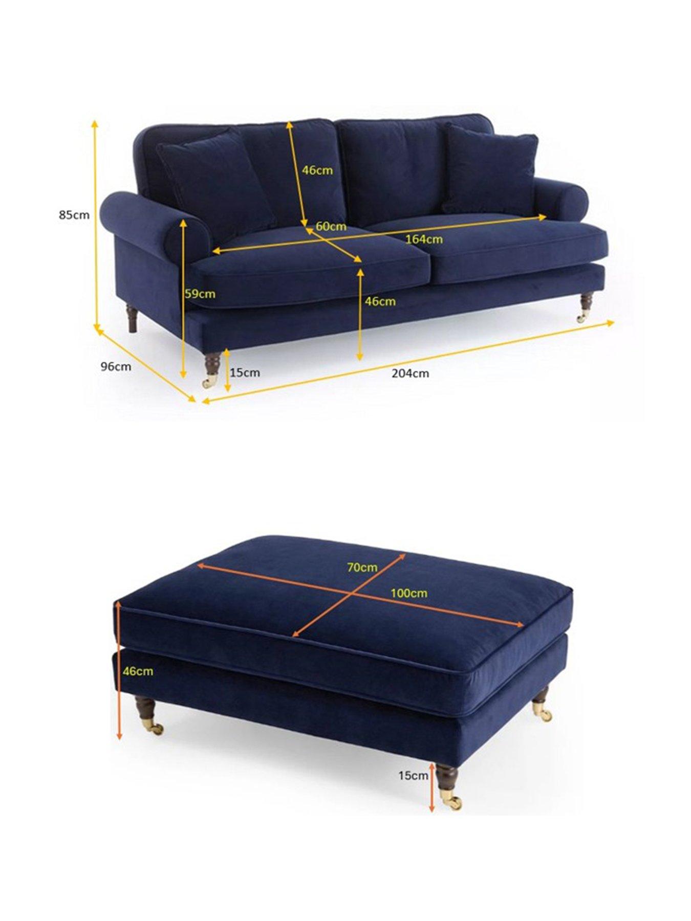 Image 7 of 7 of The Very Collection Coast 3 + Footstool