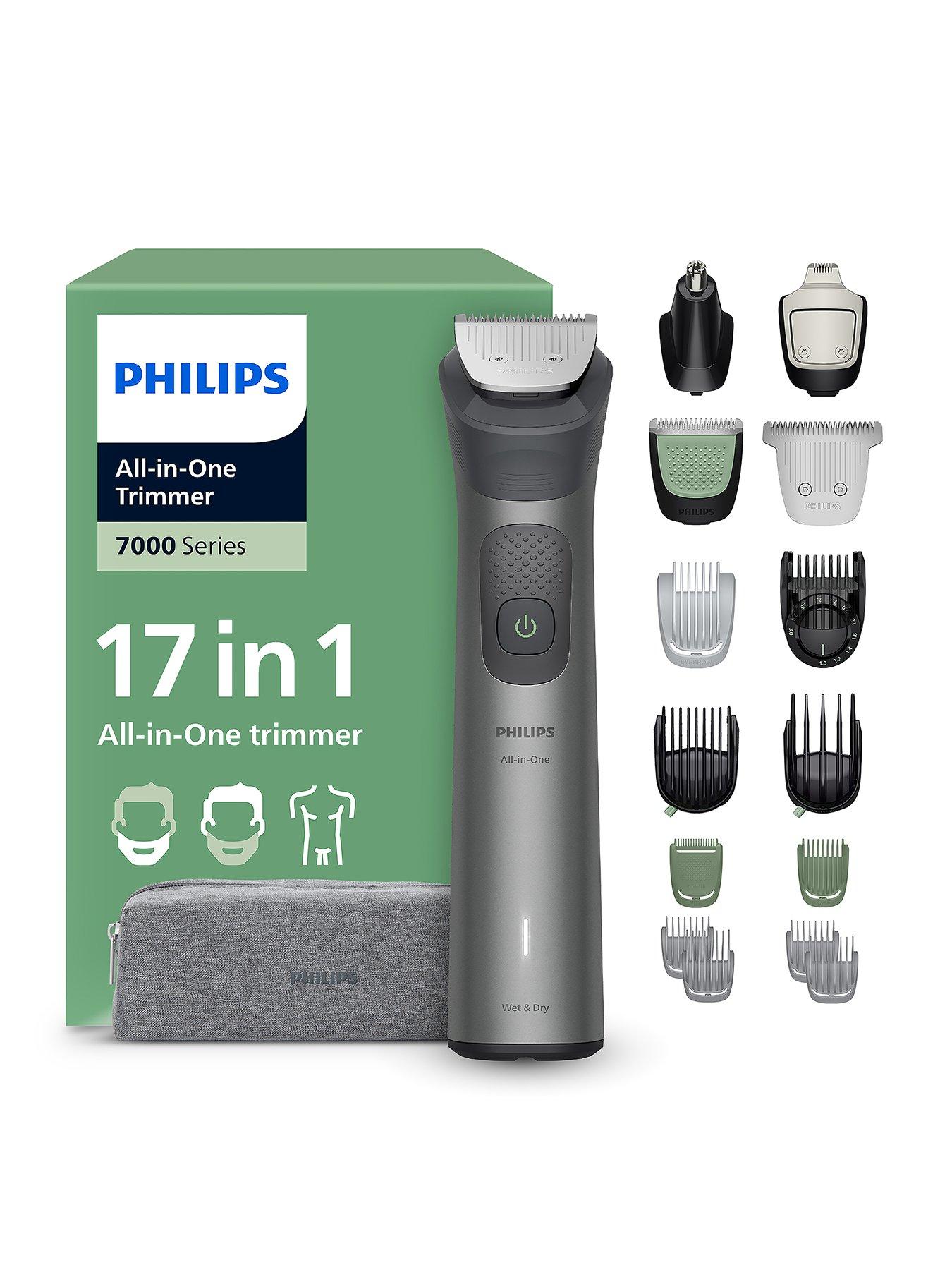 Philips Multigroom 7000 Series All-in-One 17-Piece Trimmer - Beard, Hair  &  Nose, Self-sharpening Blades, 22 Length Settings (0.5-16 mm), MG7941/15