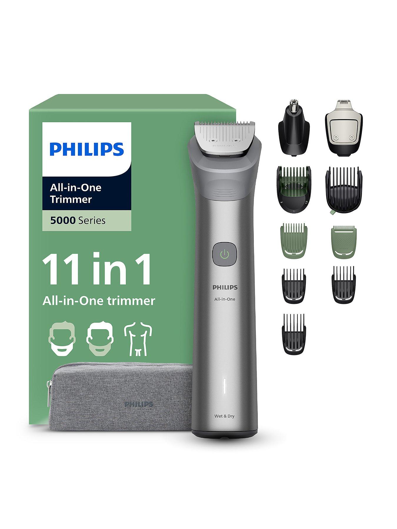Philips Multigroom 5000 Series All-in-One 11-Piece Trimmer Shaver and Clipper for Beard, Hair  &  Nose, 13 Length Settings (0.5-16 mm), MG5941/15
