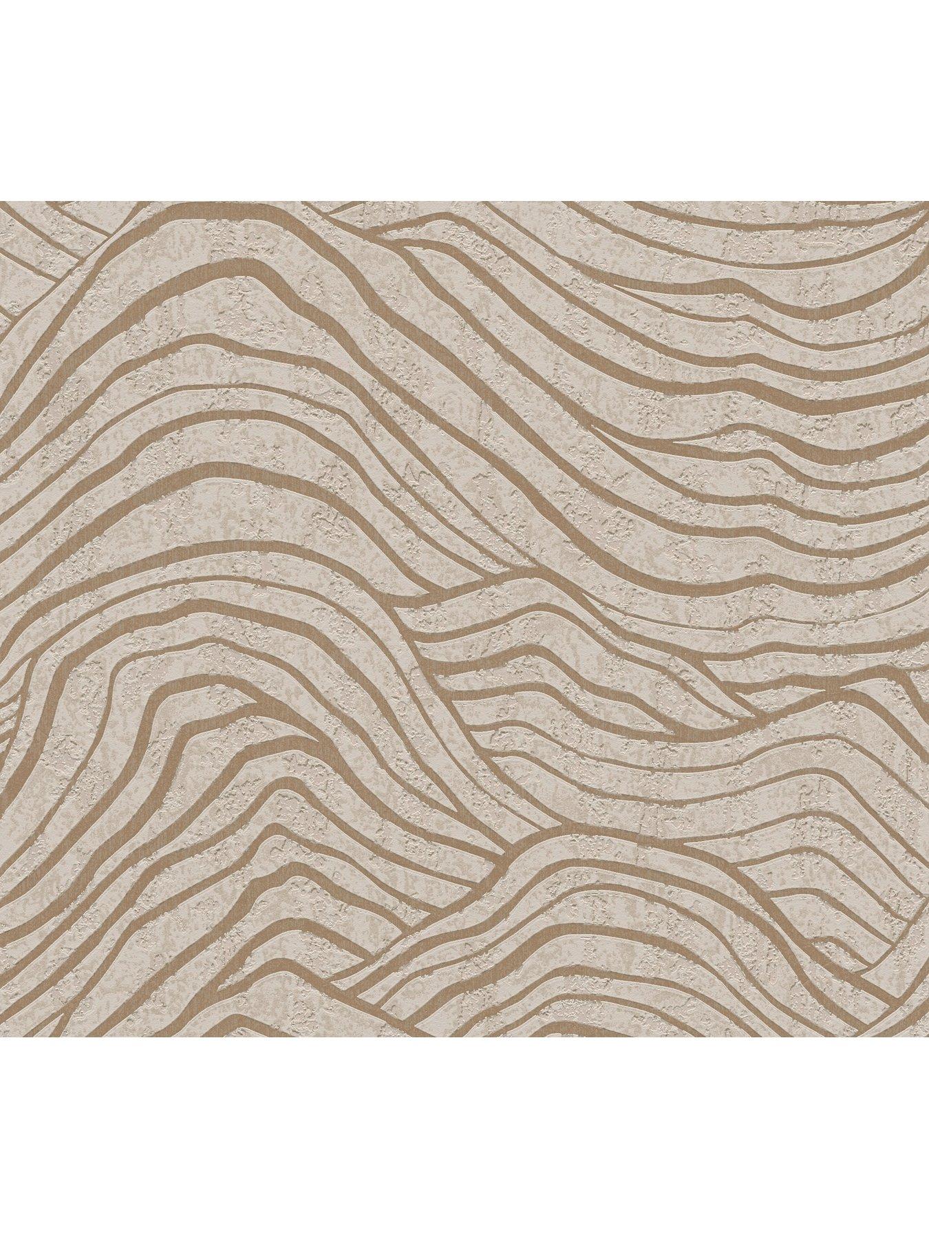 Image 2 of 7 of AS Creation Fosil Waves  Metallic Non Woven Wallpaper