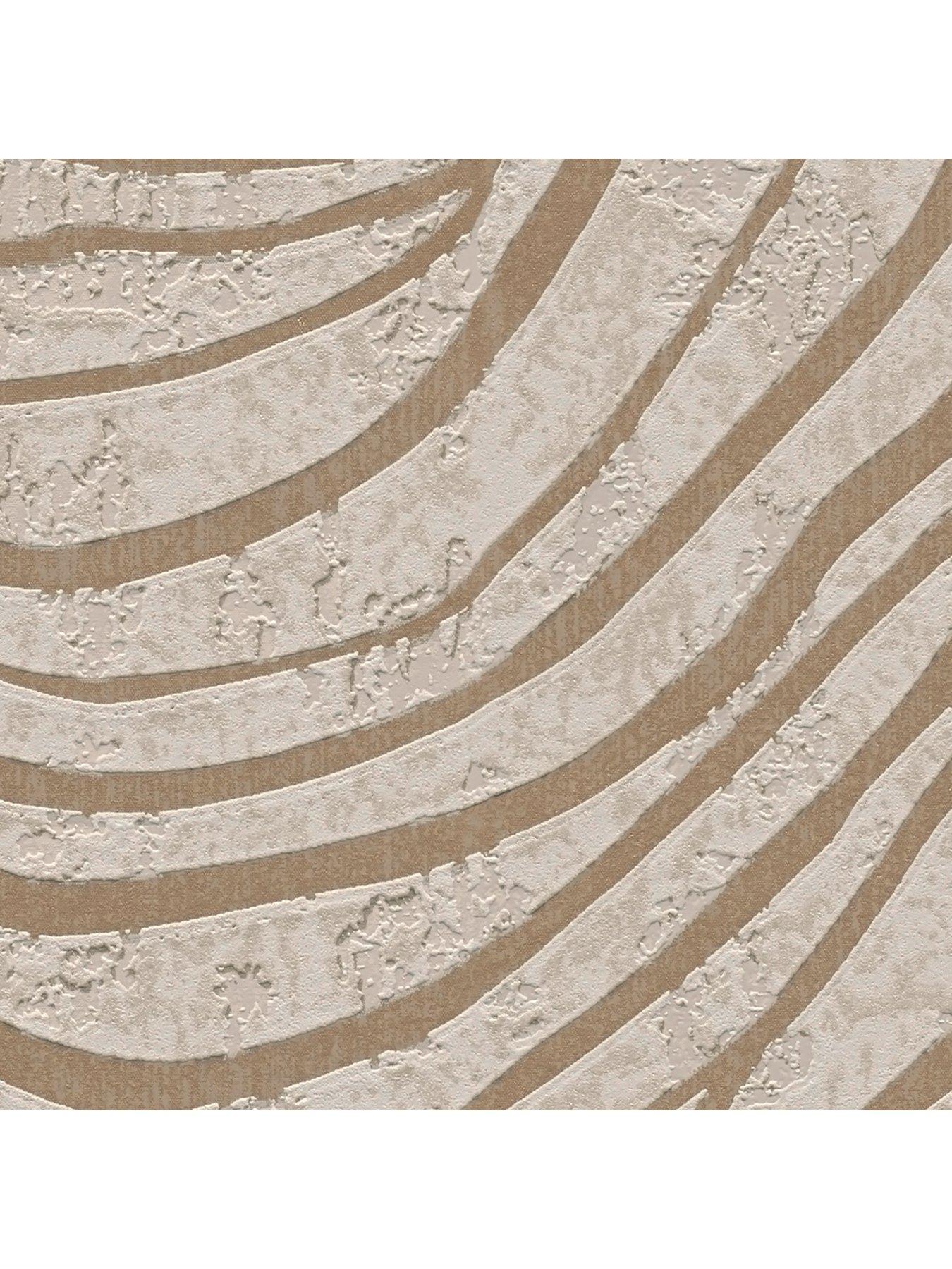 Image 4 of 7 of AS Creation Fosil Waves  Metallic Non Woven Wallpaper