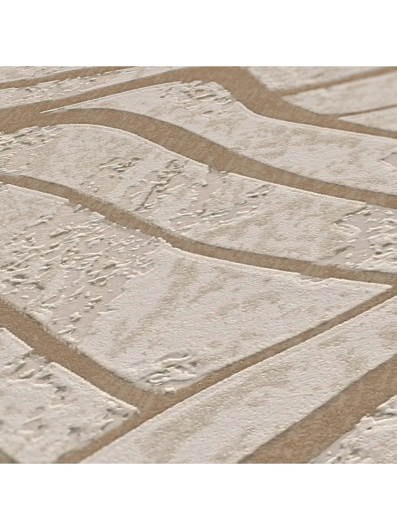 Image 5 of 7 of AS Creation Fosil Waves  Metallic Non Woven Wallpaper