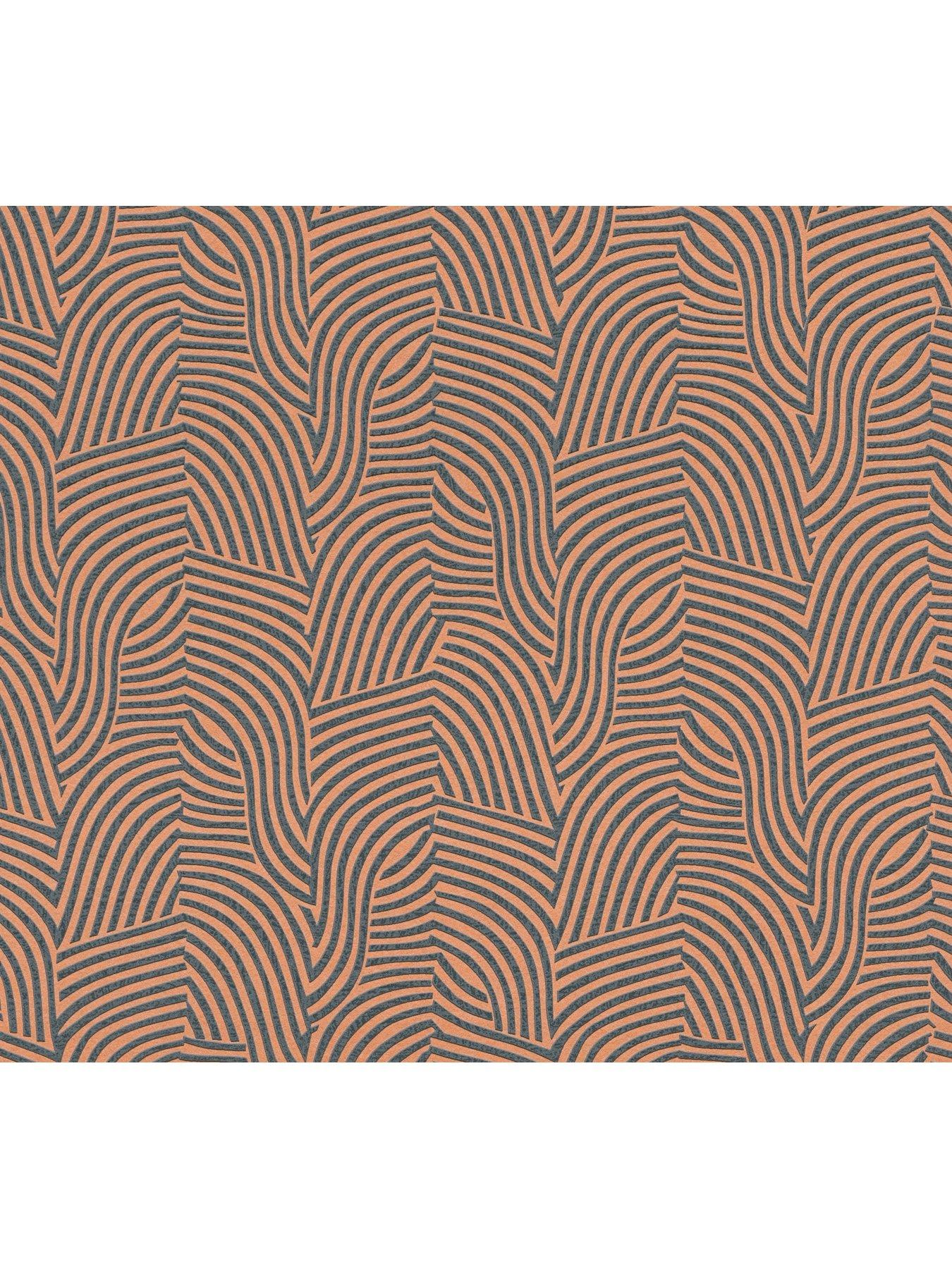  image of as-creation-fosil-structure-orange-non-woven-wallpaper