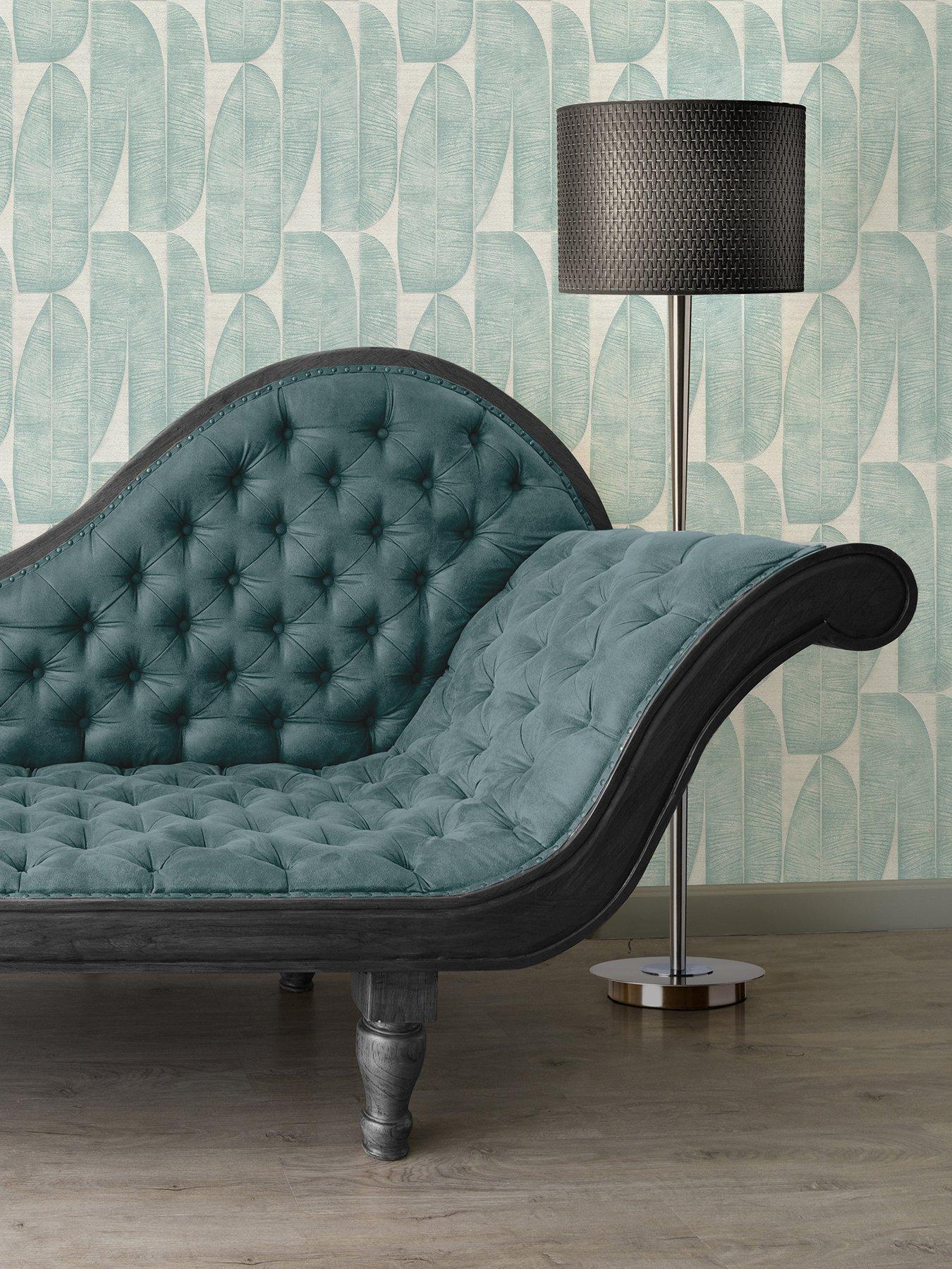  image of as-creation-life-leaf-blue-non-woven-wallpaper