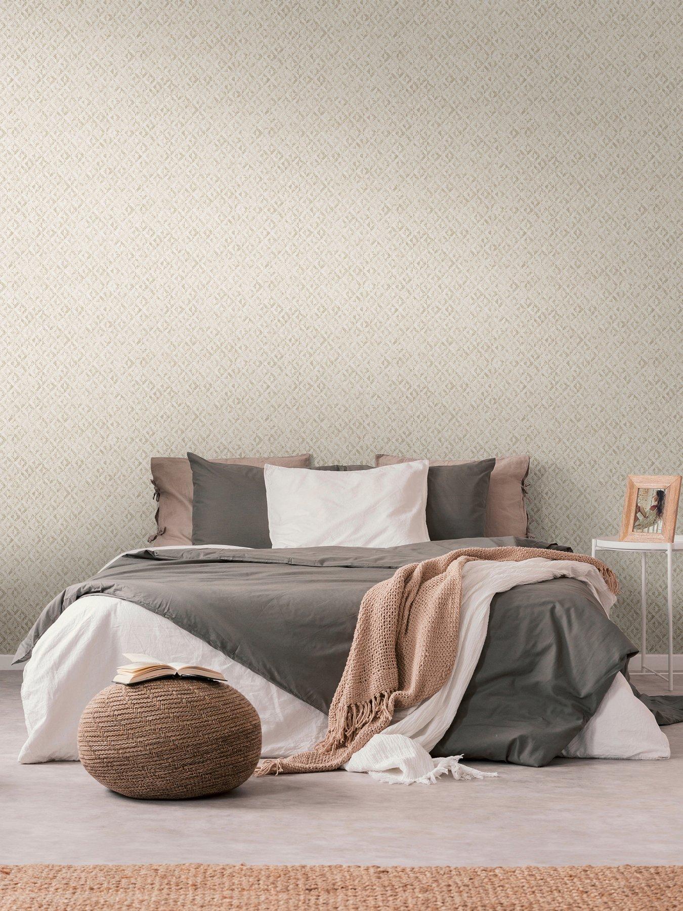 Image 1 of 7 of AS Creation Block print Beige Non Woven Wallpaper