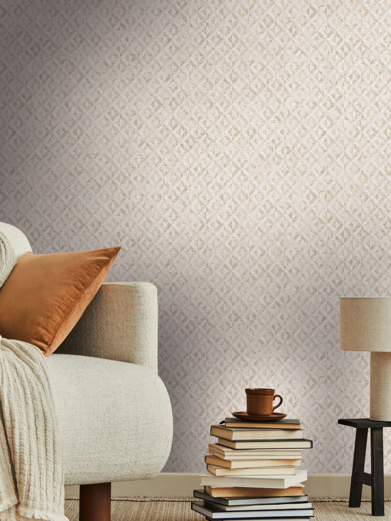 Image 4 of 7 of AS Creation Block print Beige Non Woven Wallpaper
