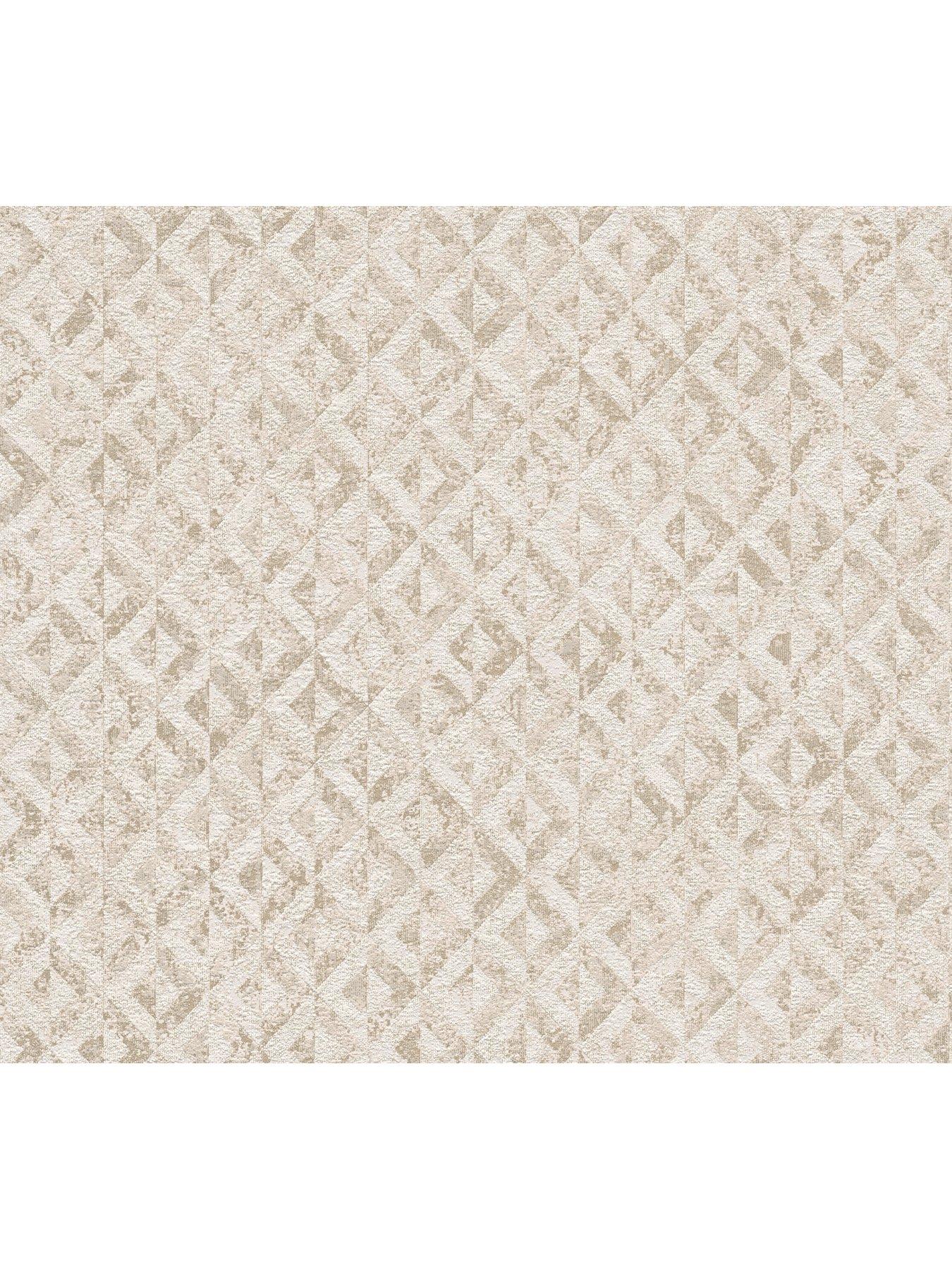Image 5 of 7 of AS Creation Block print Beige Non Woven Wallpaper