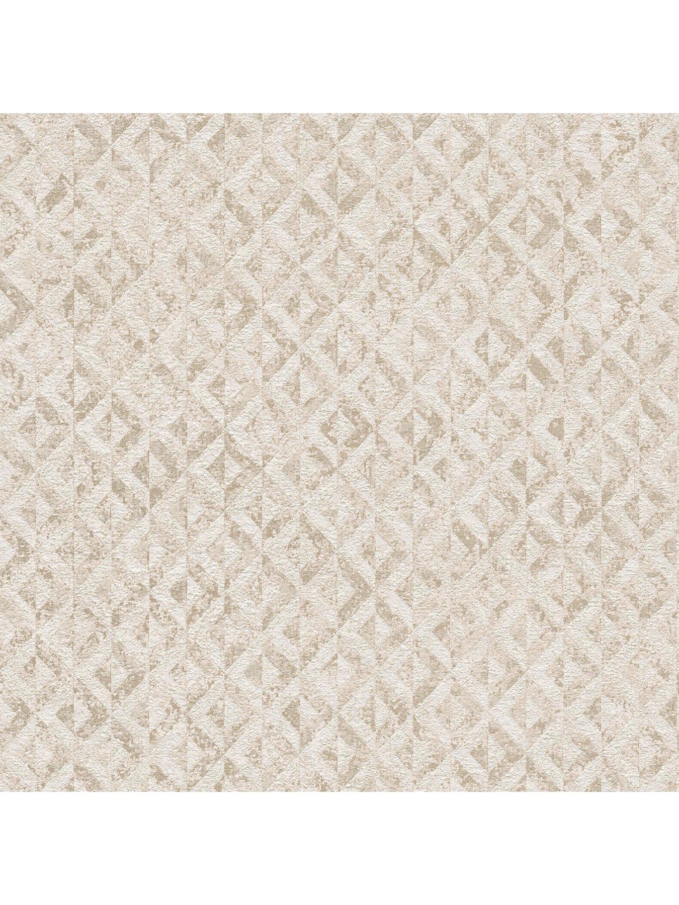 Image 6 of 7 of AS Creation Block print Beige Non Woven Wallpaper