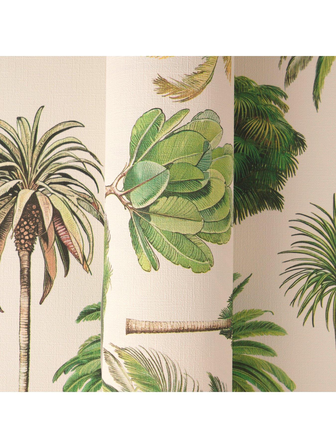 Image 2 of 7 of AS Creation Palm Springs Green Non Woven Wallpaper