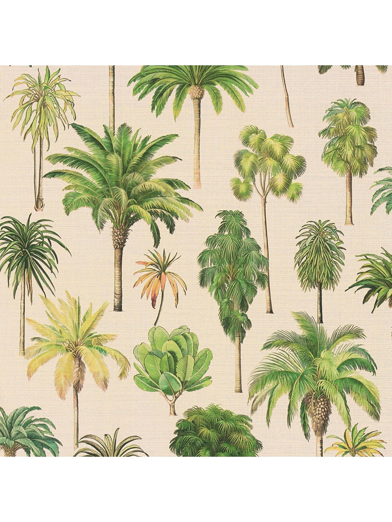 Image 3 of 7 of AS Creation Palm Springs Green Non Woven Wallpaper