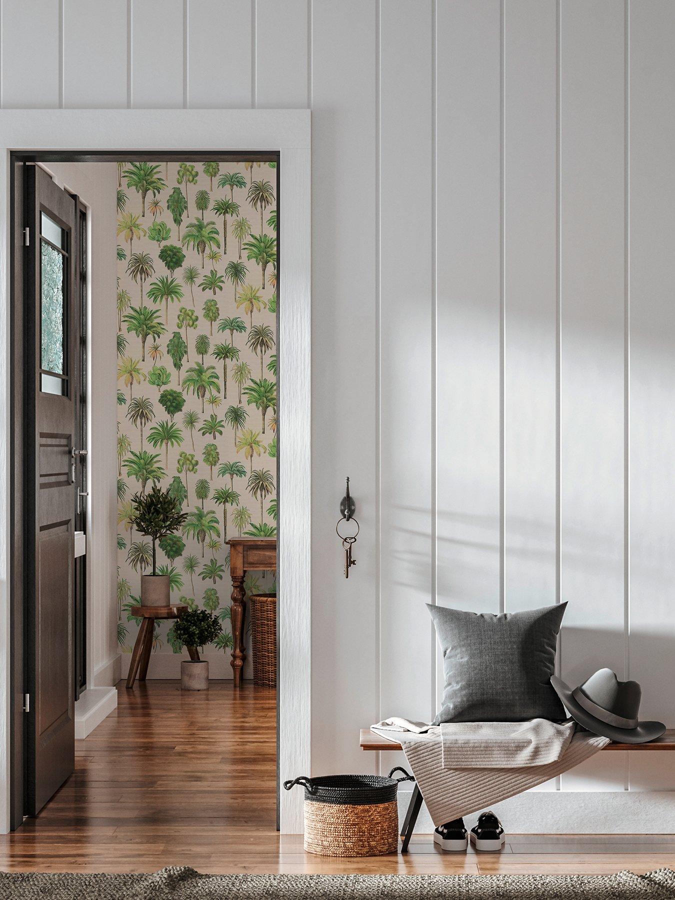 Image 7 of 7 of AS Creation Palm Springs Green Non Woven Wallpaper