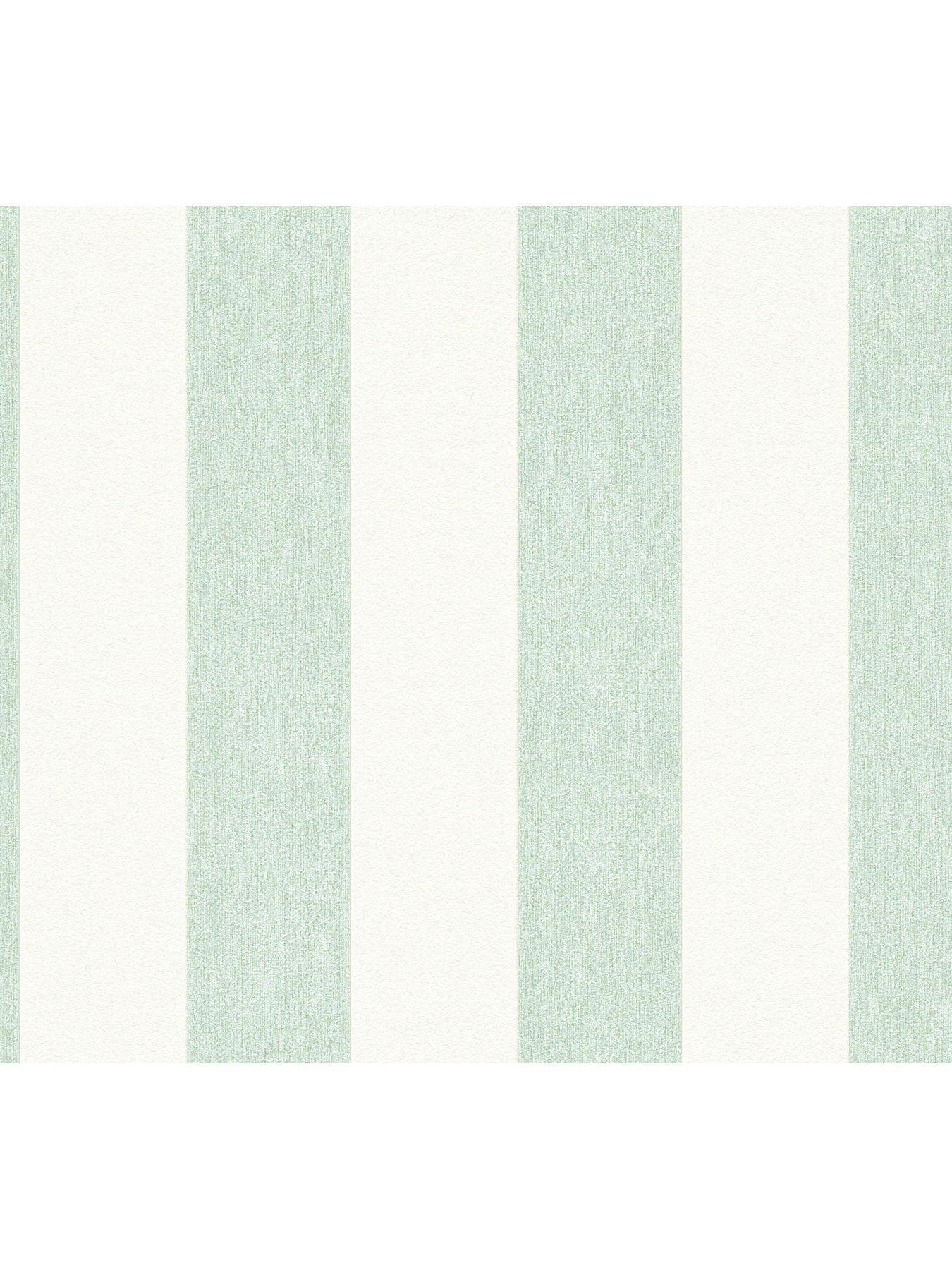 Image 3 of 7 of AS Creation Green Stripe Non Woven Wallpaper