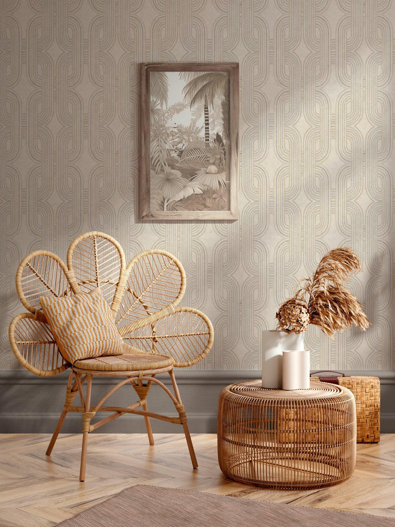 AS Creation Modern Links Beige Non Woven Wallpaper