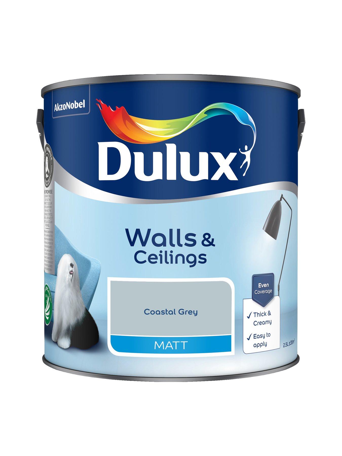  image of dulux-matt-coastal-grey-25l-paint