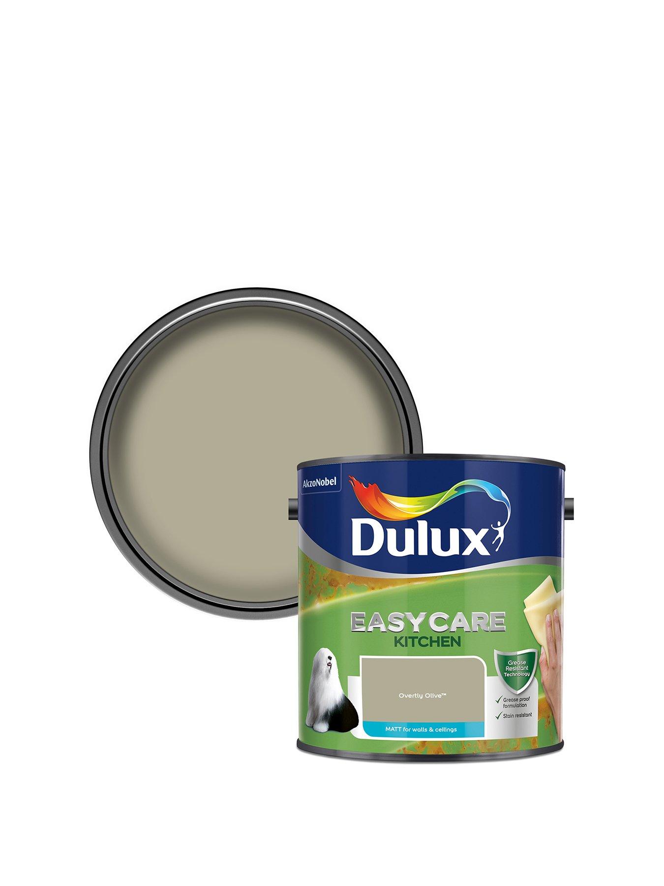 Image 1 of 6 of Dulux Easy Care Kitchen Matt Overtly Olive 2.5L Paint