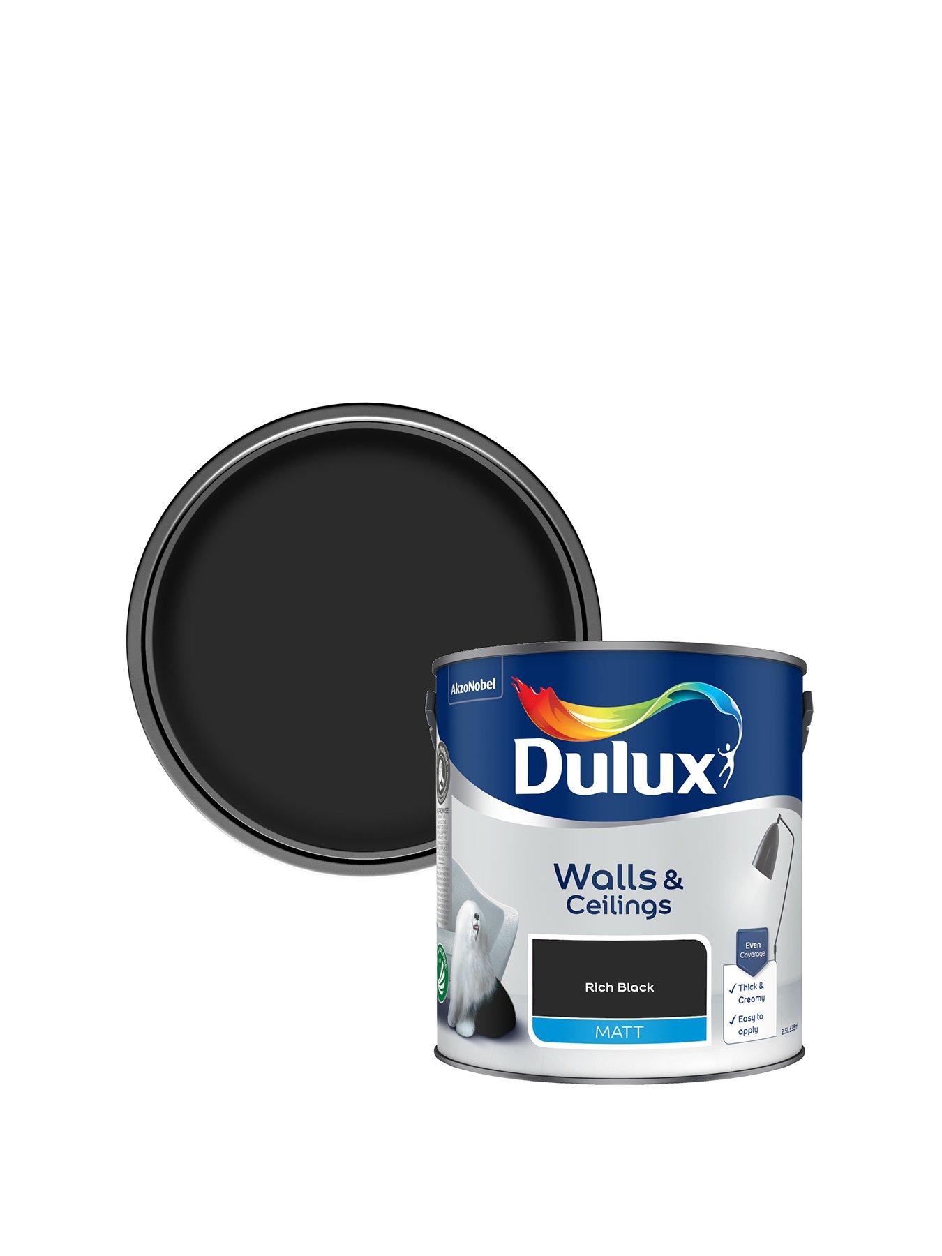  image of dulux-matt-rich-black-25l-paint