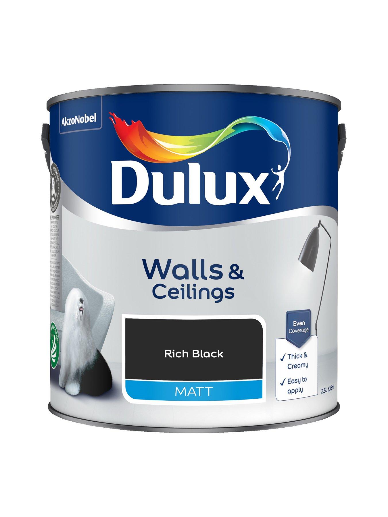  image of dulux-matt-rich-black-25l-paint
