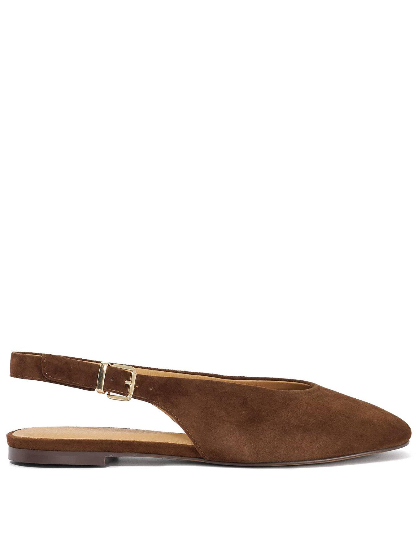 Image 1 of 6 of Dune London Honora Ballet Pumps - Brown