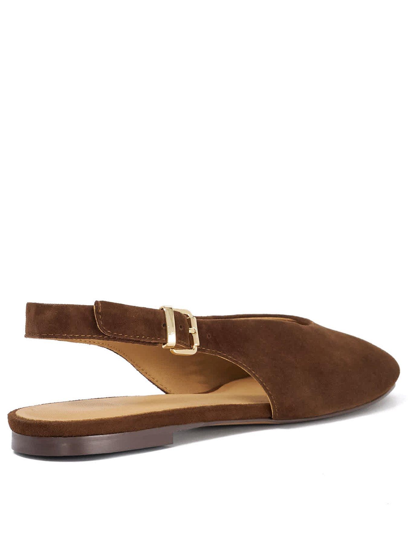 Image 3 of 6 of Dune London Honora Ballet Pumps - Brown