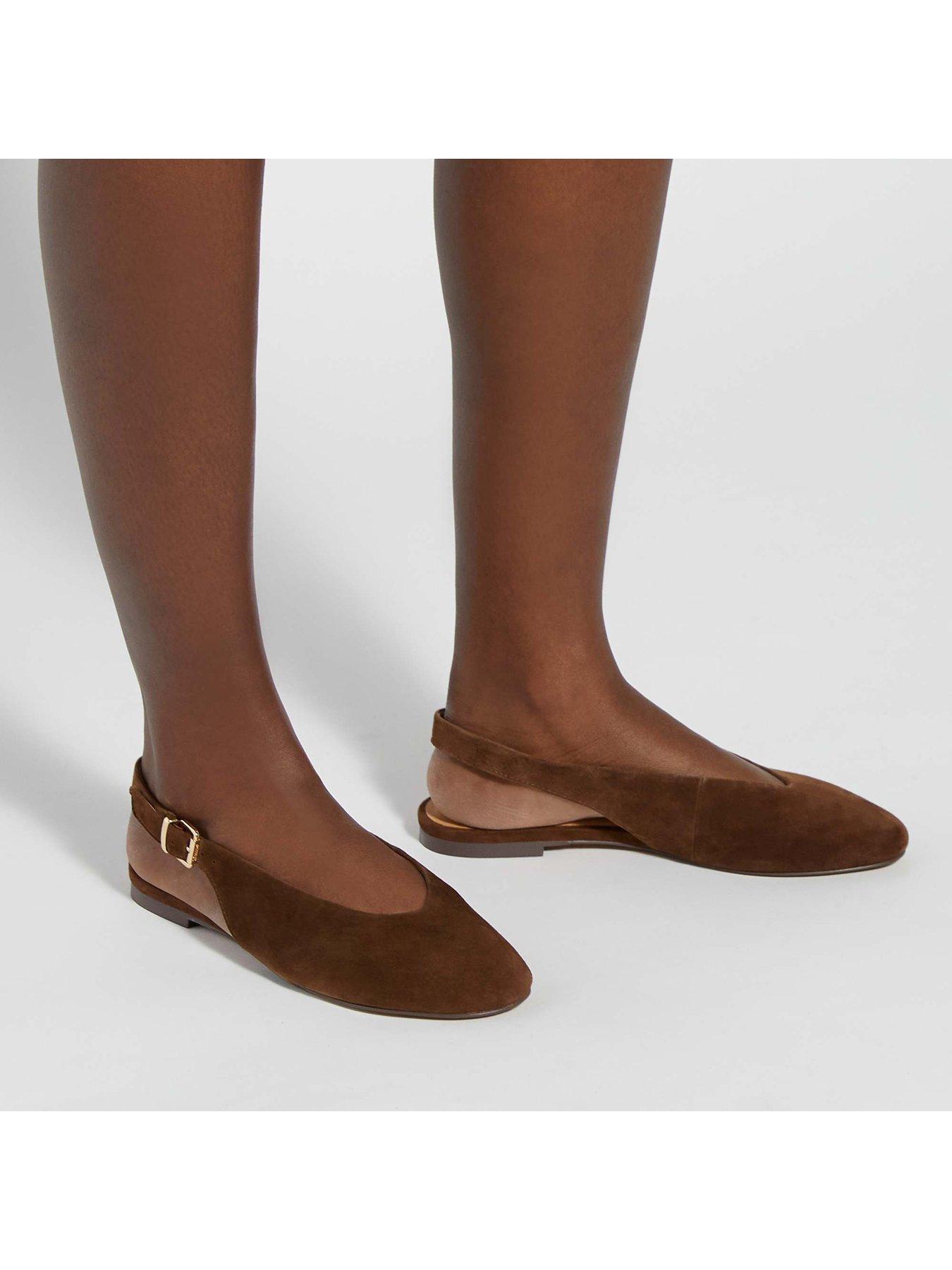 Image 6 of 6 of Dune London Honora Ballet Pumps - Brown