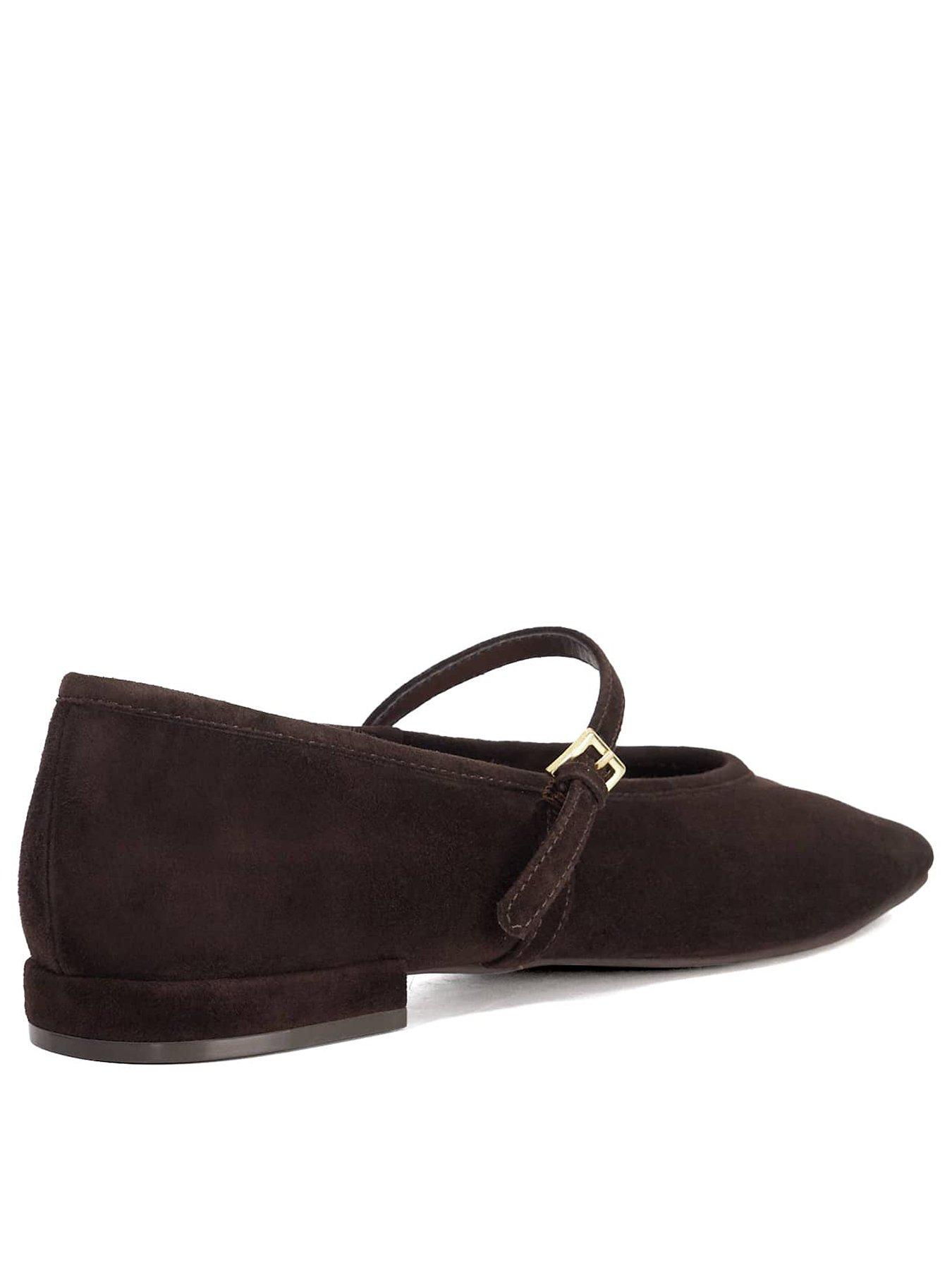 Image 3 of 6 of Dune London Heartthrob Ballet Pumps - Brown