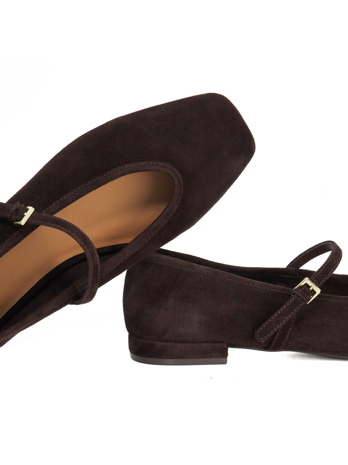 Image 5 of 6 of Dune London Heartthrob Ballet Pumps - Brown