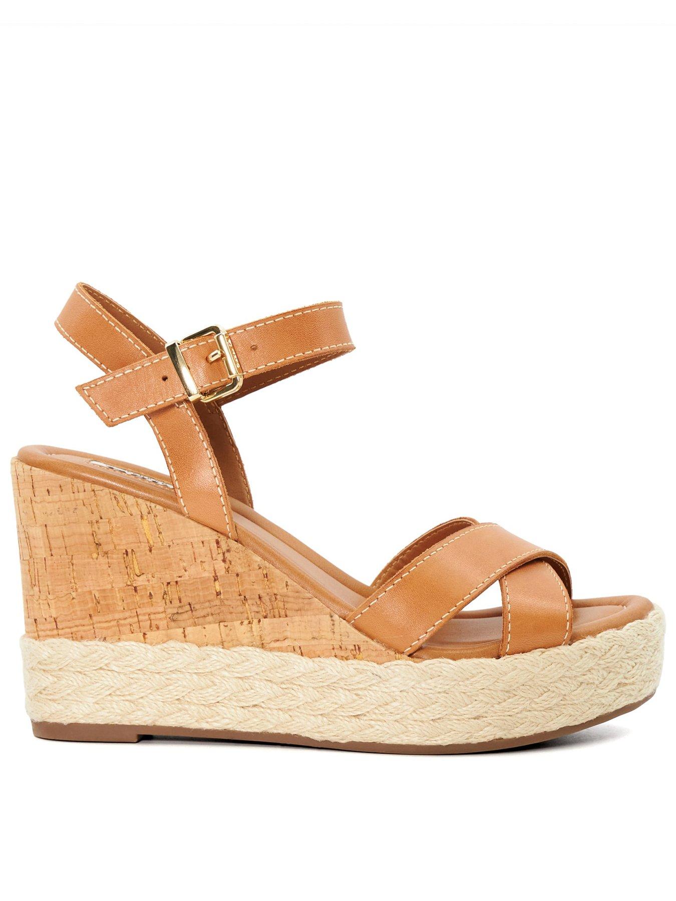  image of dune-london-kindest-wedges-tan
