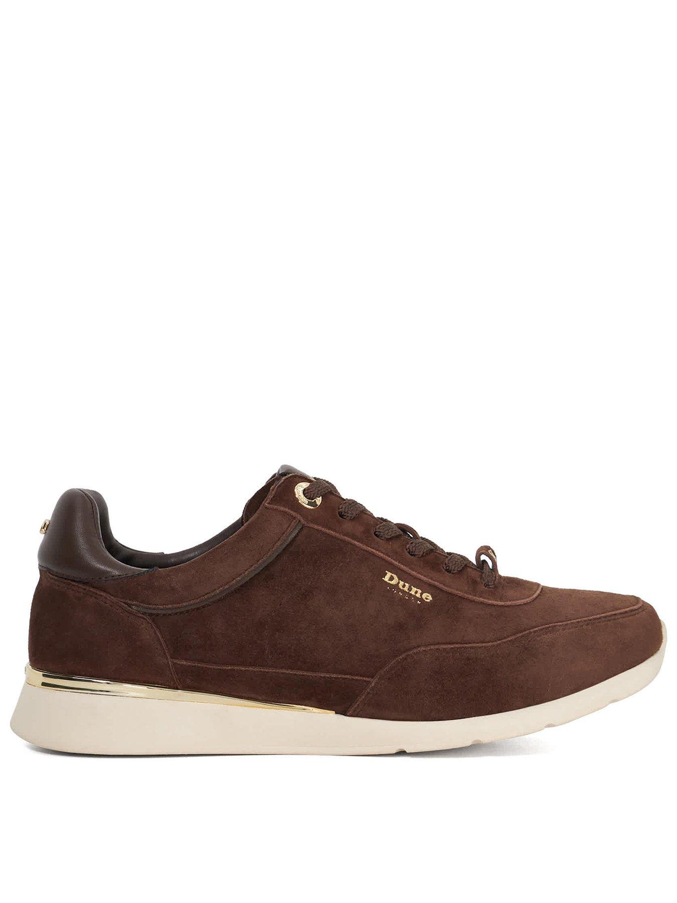  image of dune-london-entitle-trainers-brown