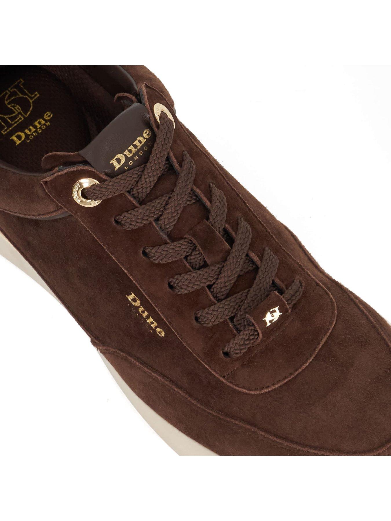  image of dune-london-entitle-trainers-brown