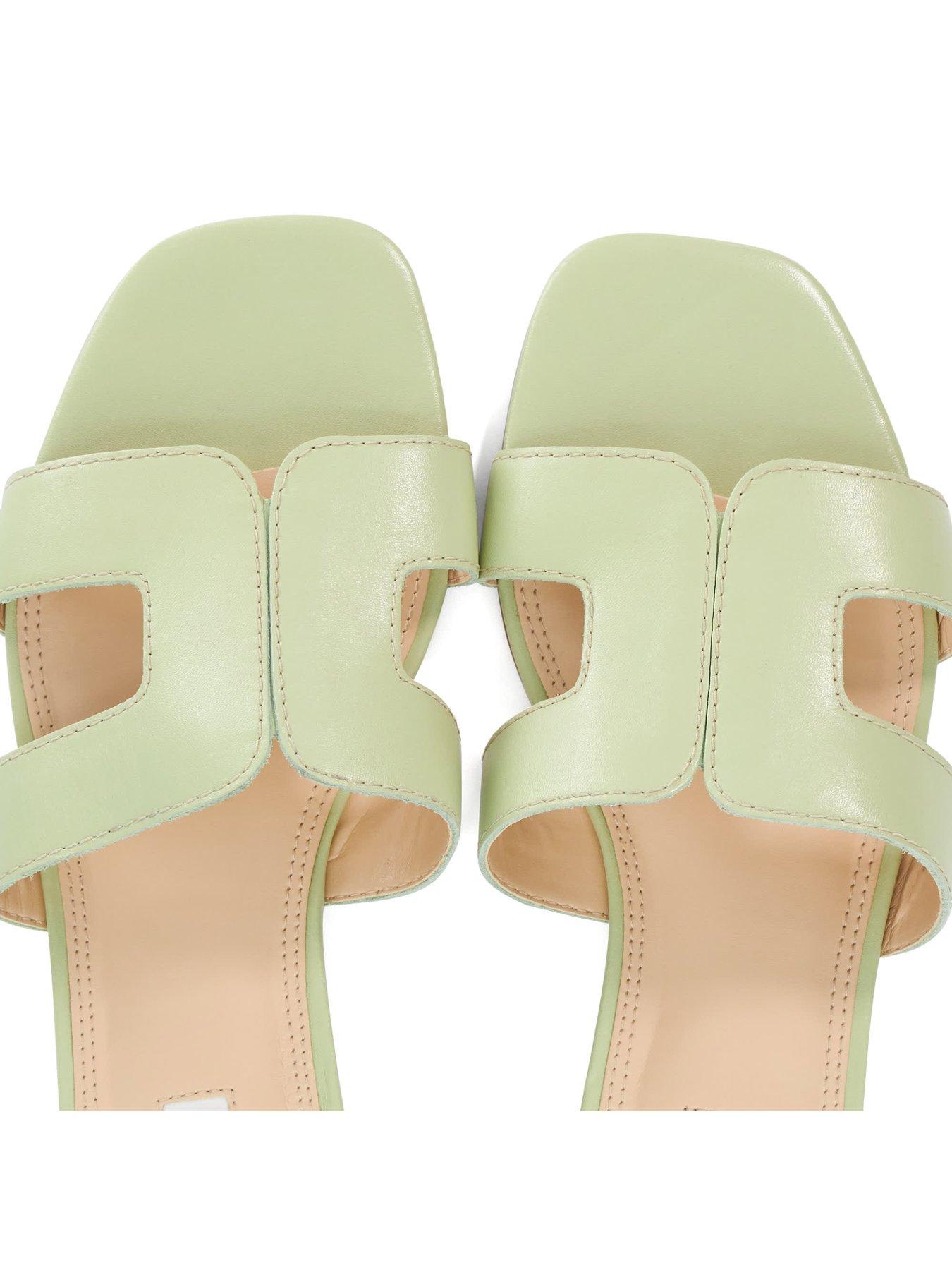  image of dune-london-loupe-flat-sandals-sage
