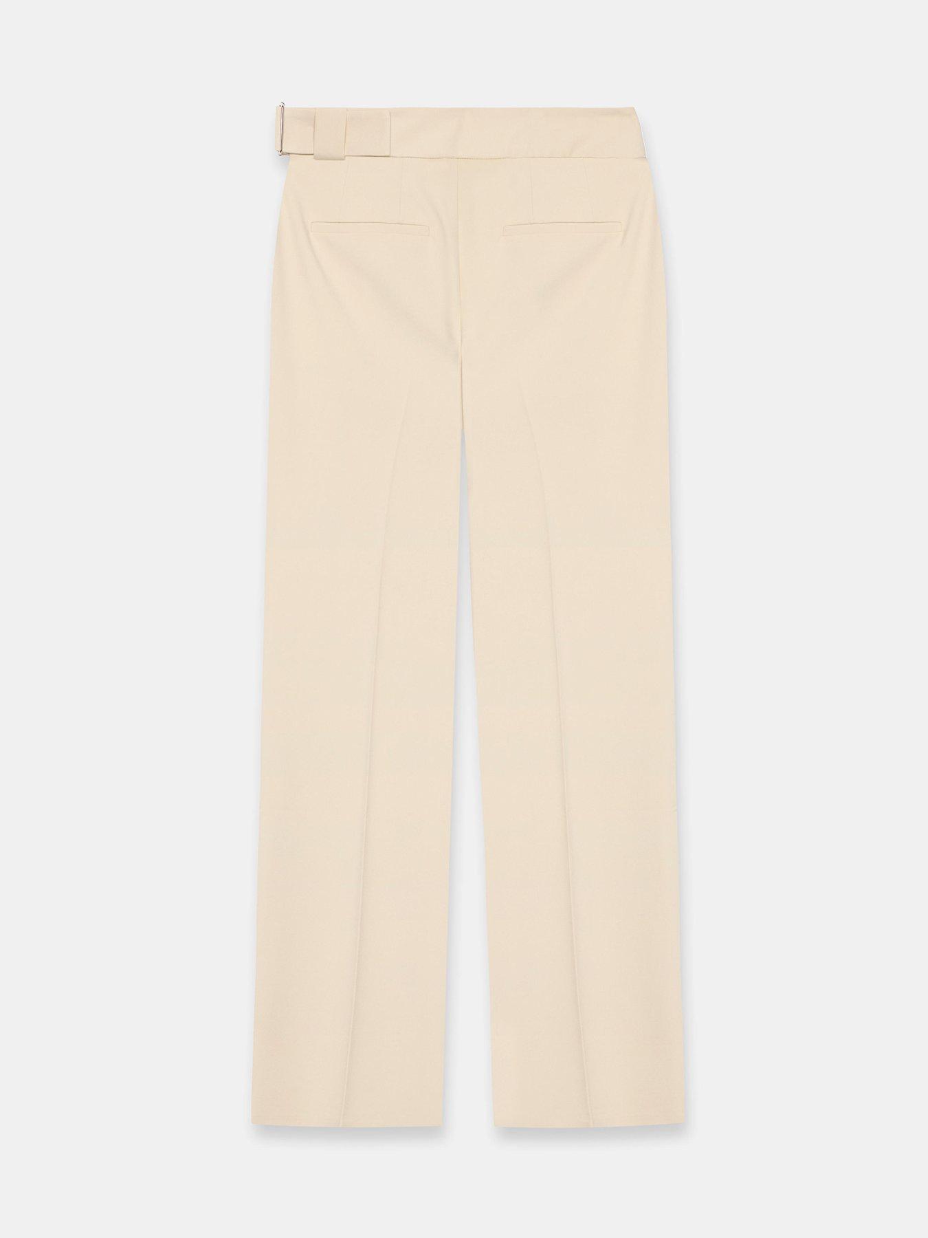 image of mint-velvet-neutral-tapered-clean-trouser