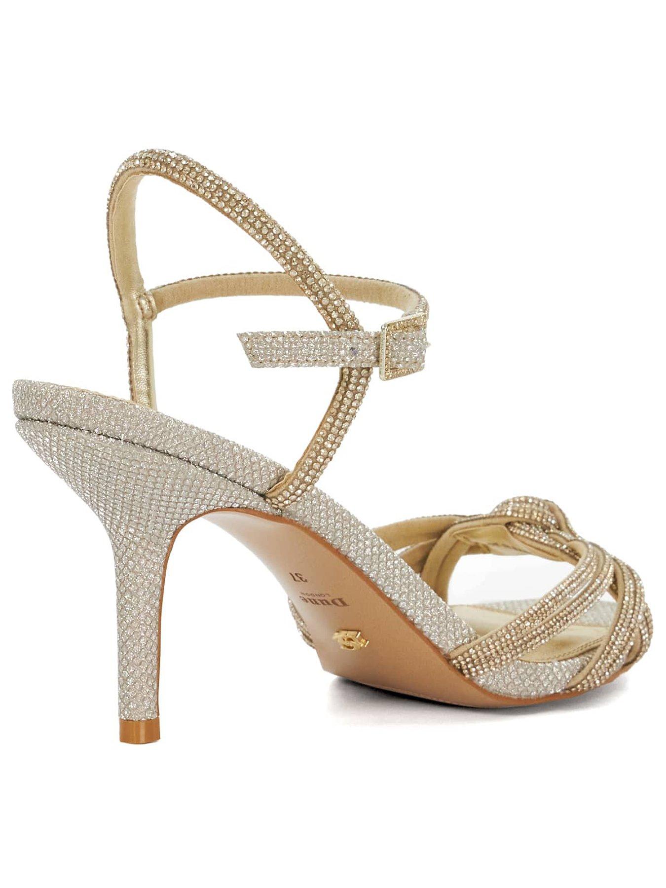 Image 3 of 6 of Dune London Marvelous Heeled Sandals - Gold