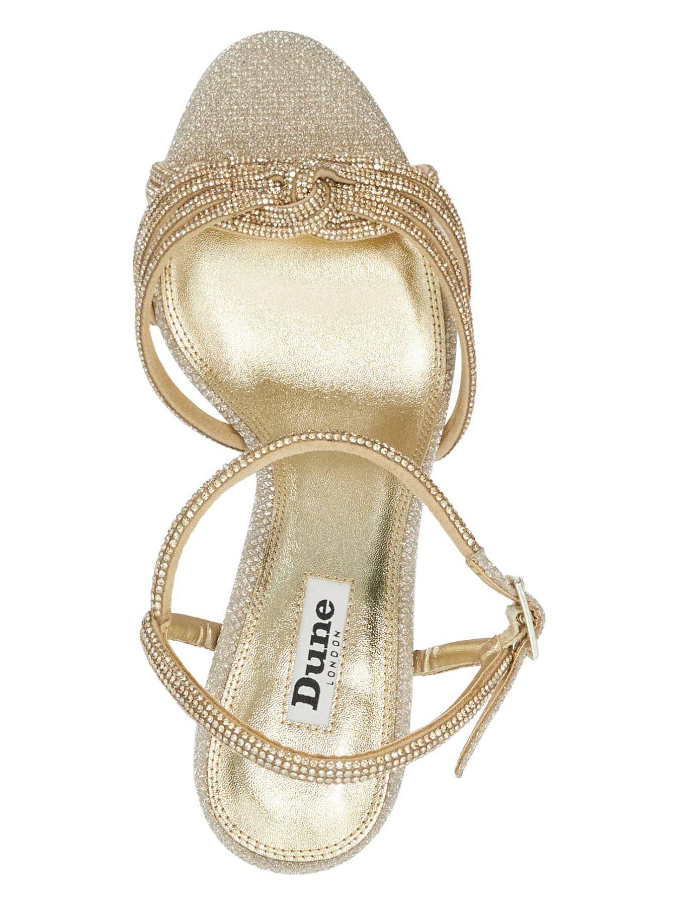 Image 4 of 6 of Dune London Marvelous Heeled Sandals - Gold