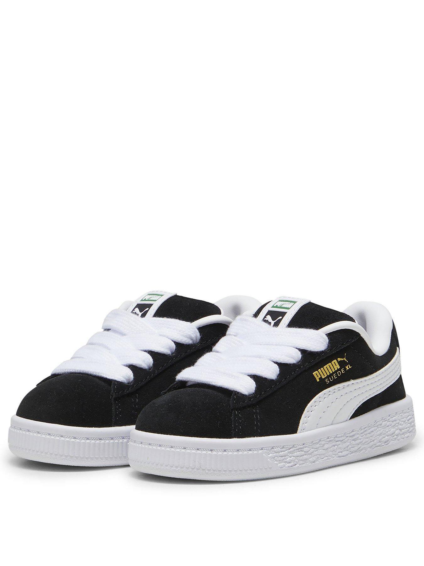  image of puma-infants-suede-xl-ac-trainers-black