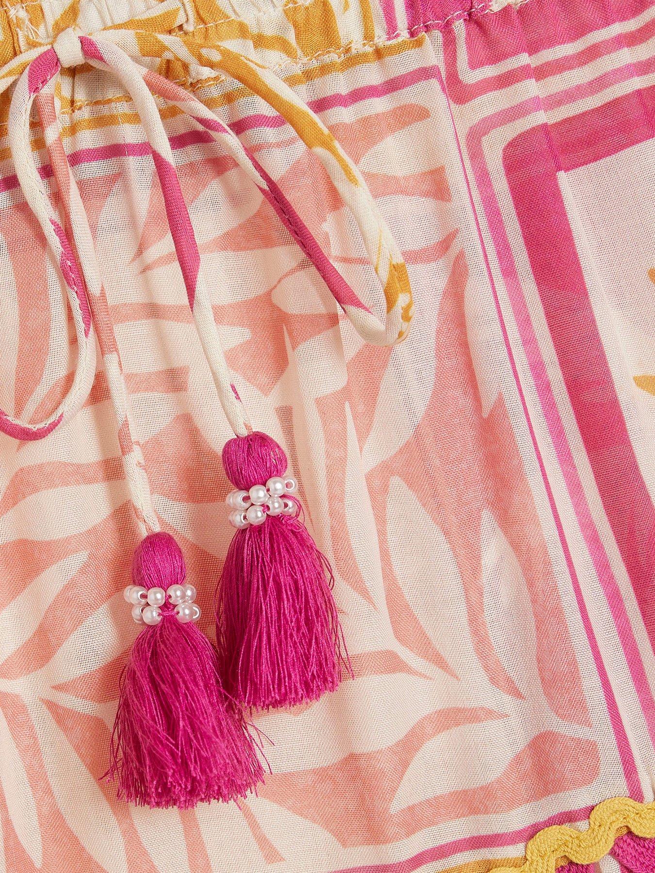 Image 5 of 5 of River Island Older Girls Postcard Top And Maxi Skirt Set - Pink