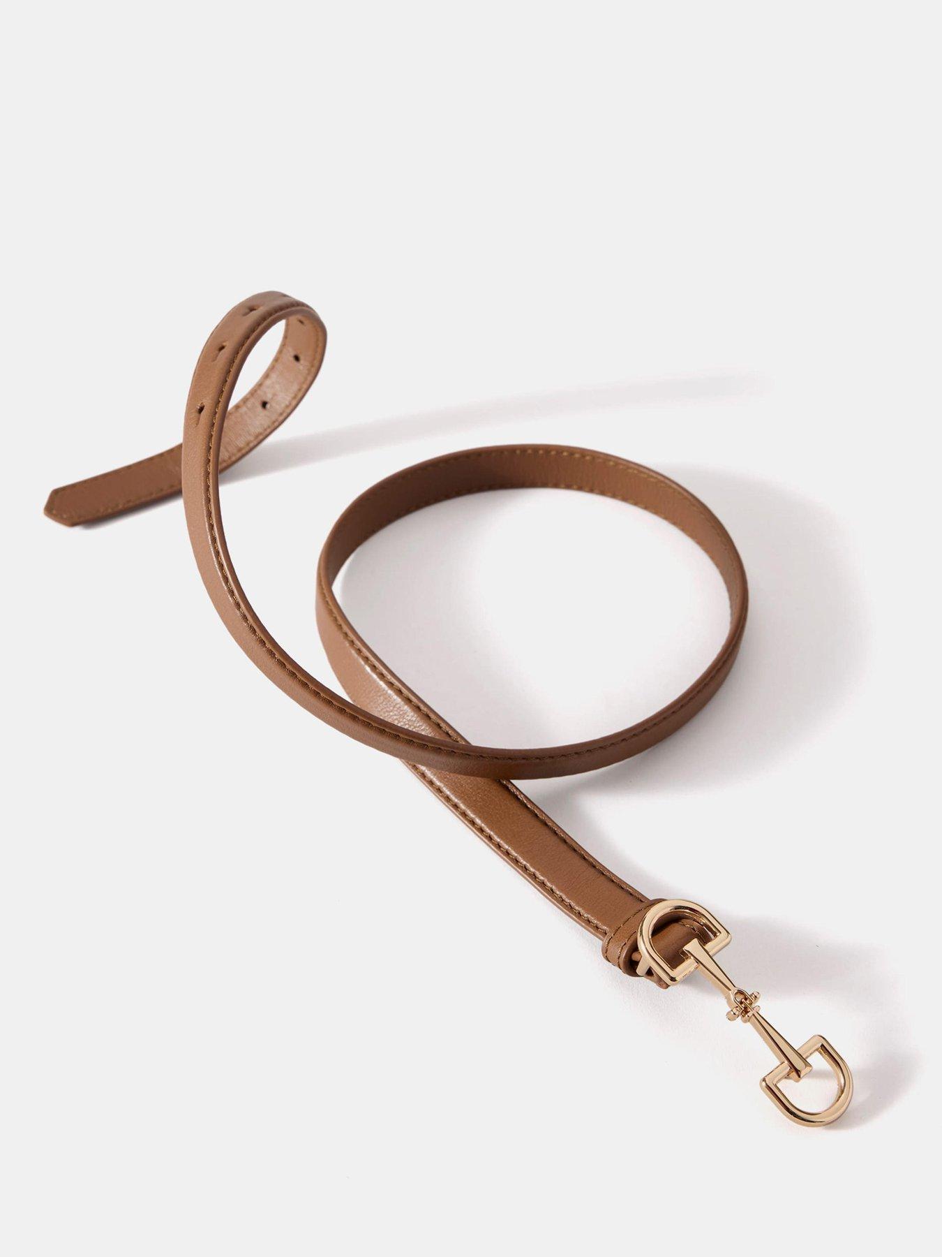  image of mint-velvet-tan-leather-snaffle-belt-brown