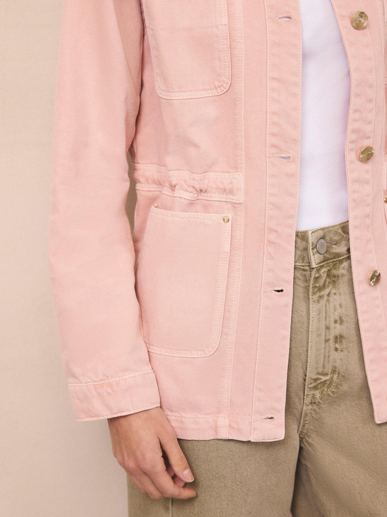  image of mint-velvet-washed-utility-shacket-light-pink