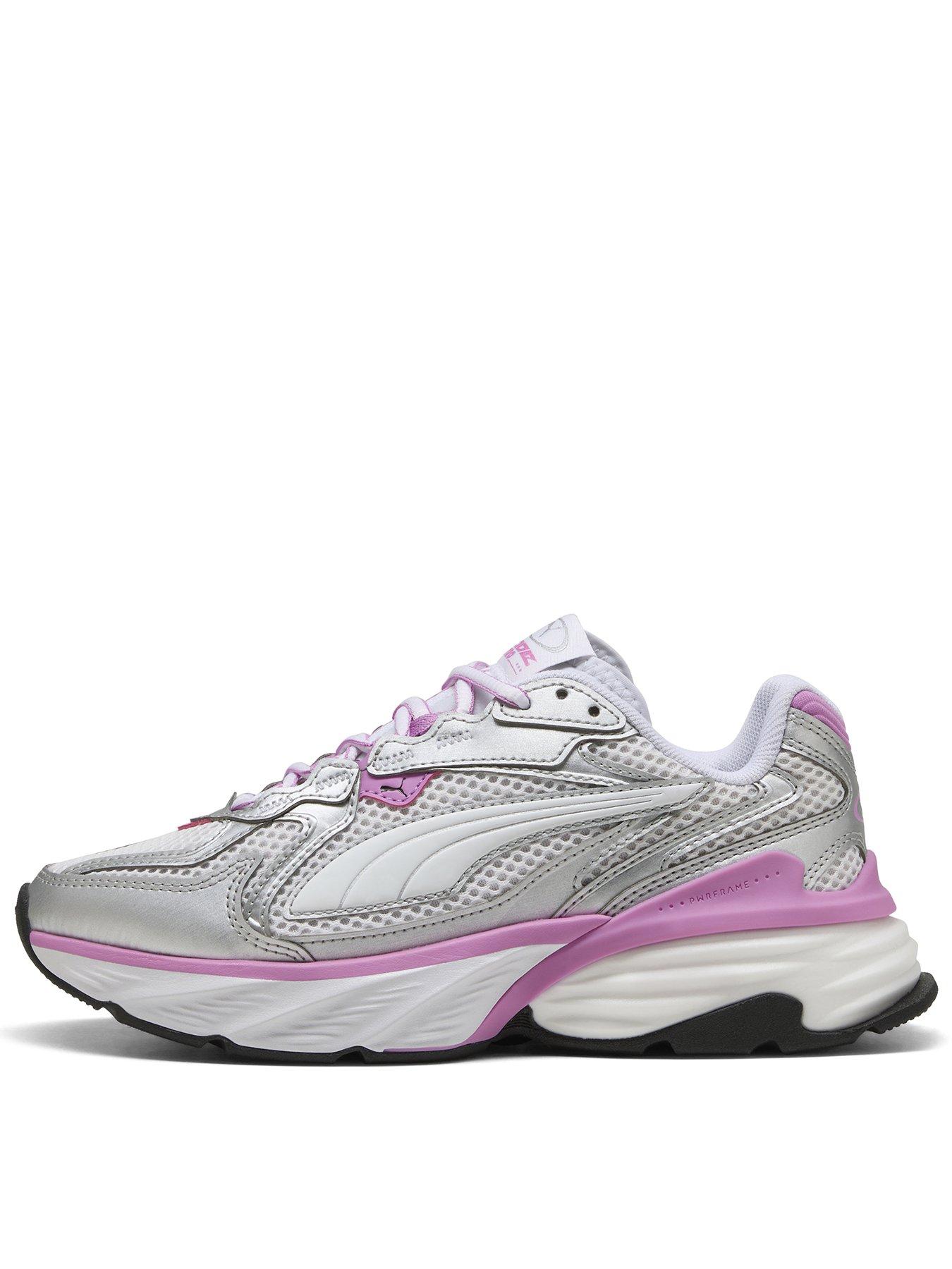 Puma Junior Fade Nitro LS Trainers - Silver