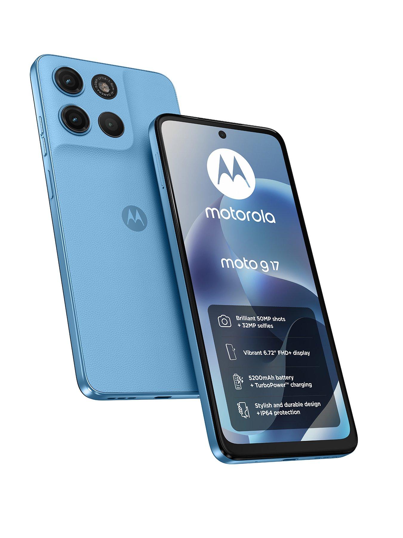 Motorola G17 - 128GB, PANTONE Alaskan Blue