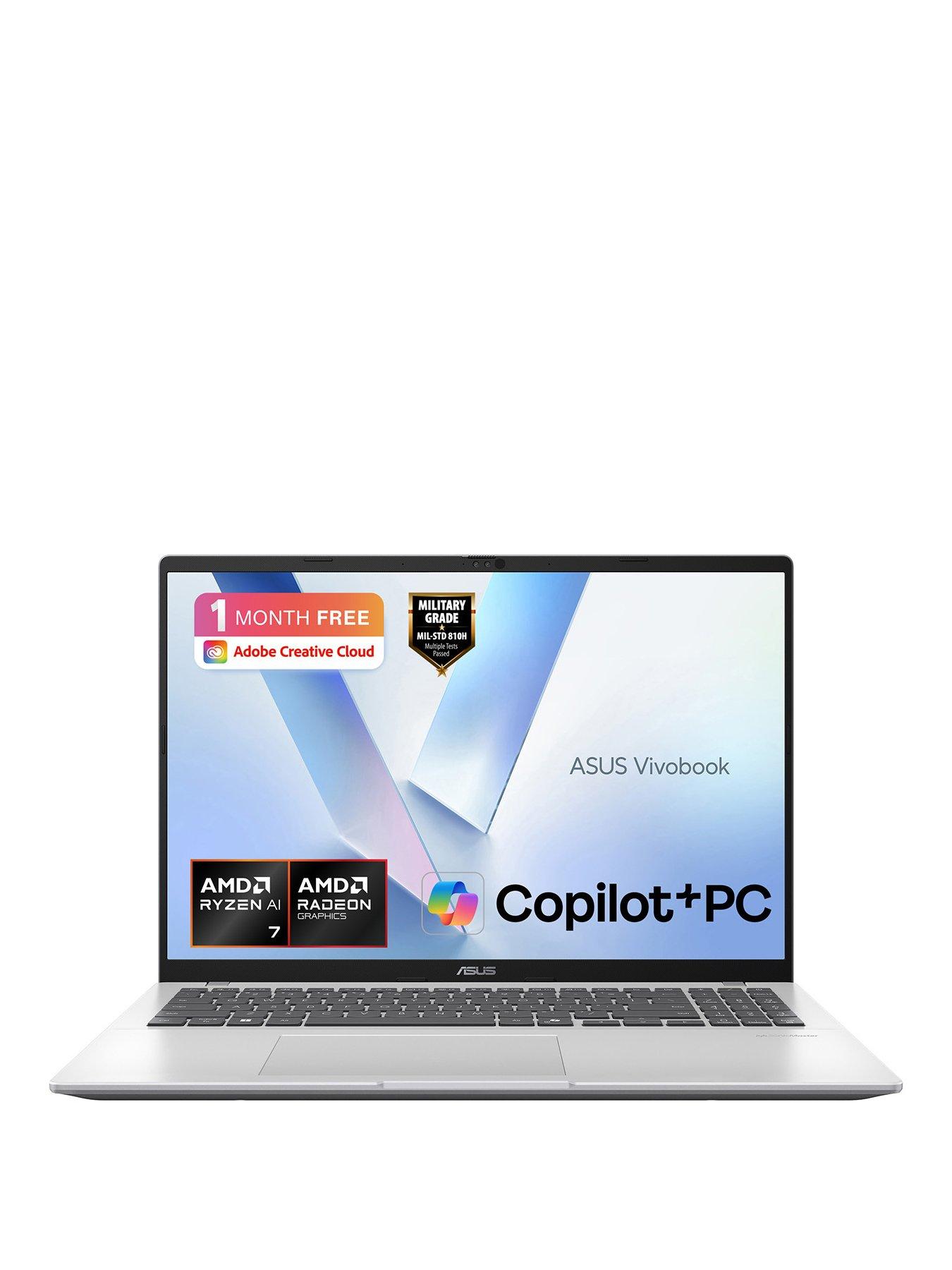 Asus Vivobook 16 - Copilot+ PC - 16in Laptop - AMD Ryzen AI 7 - 16GB RAM - 1TB - Silver