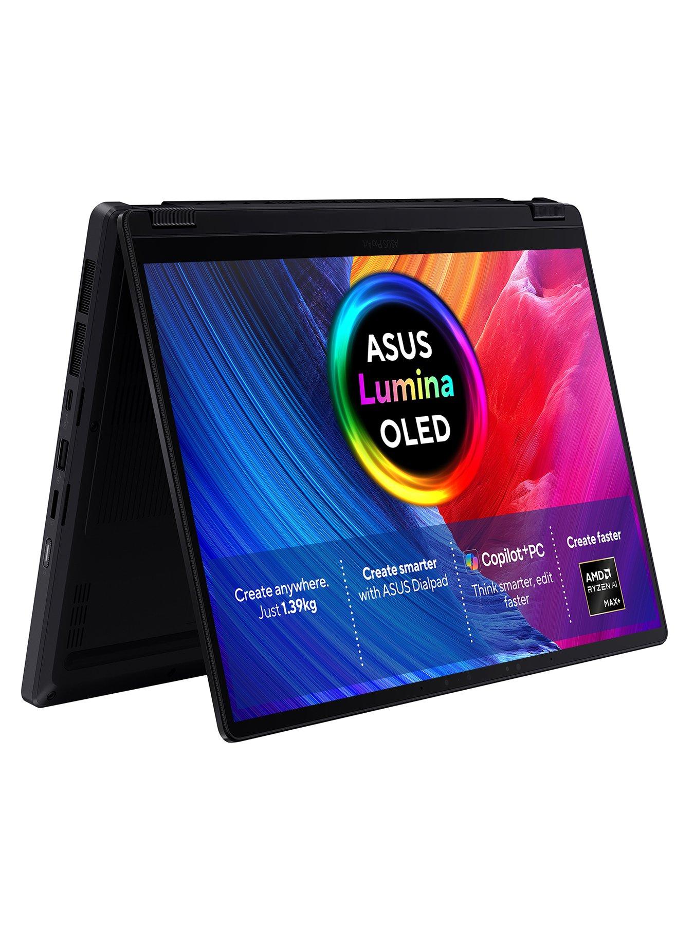  image of asus-proart-px13-convertiblenbsplaptop-133in-3k-oled-touchscreen-amd-ryzennbspai-max-32gb-ram-1tb-ssd-black