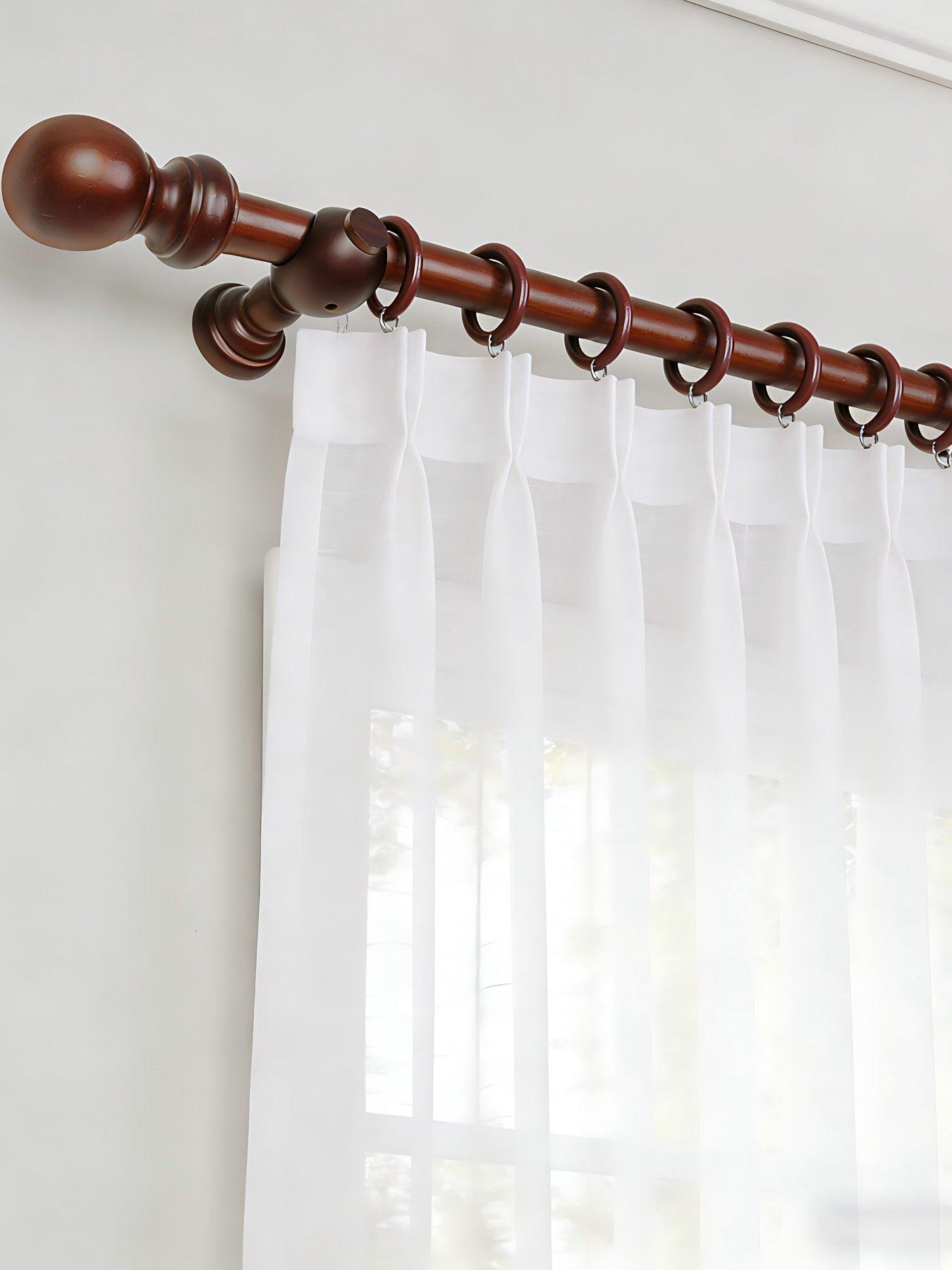 The Very Collection 28mm Plain Ball Wood Pole 2.4m - FSC® Certified