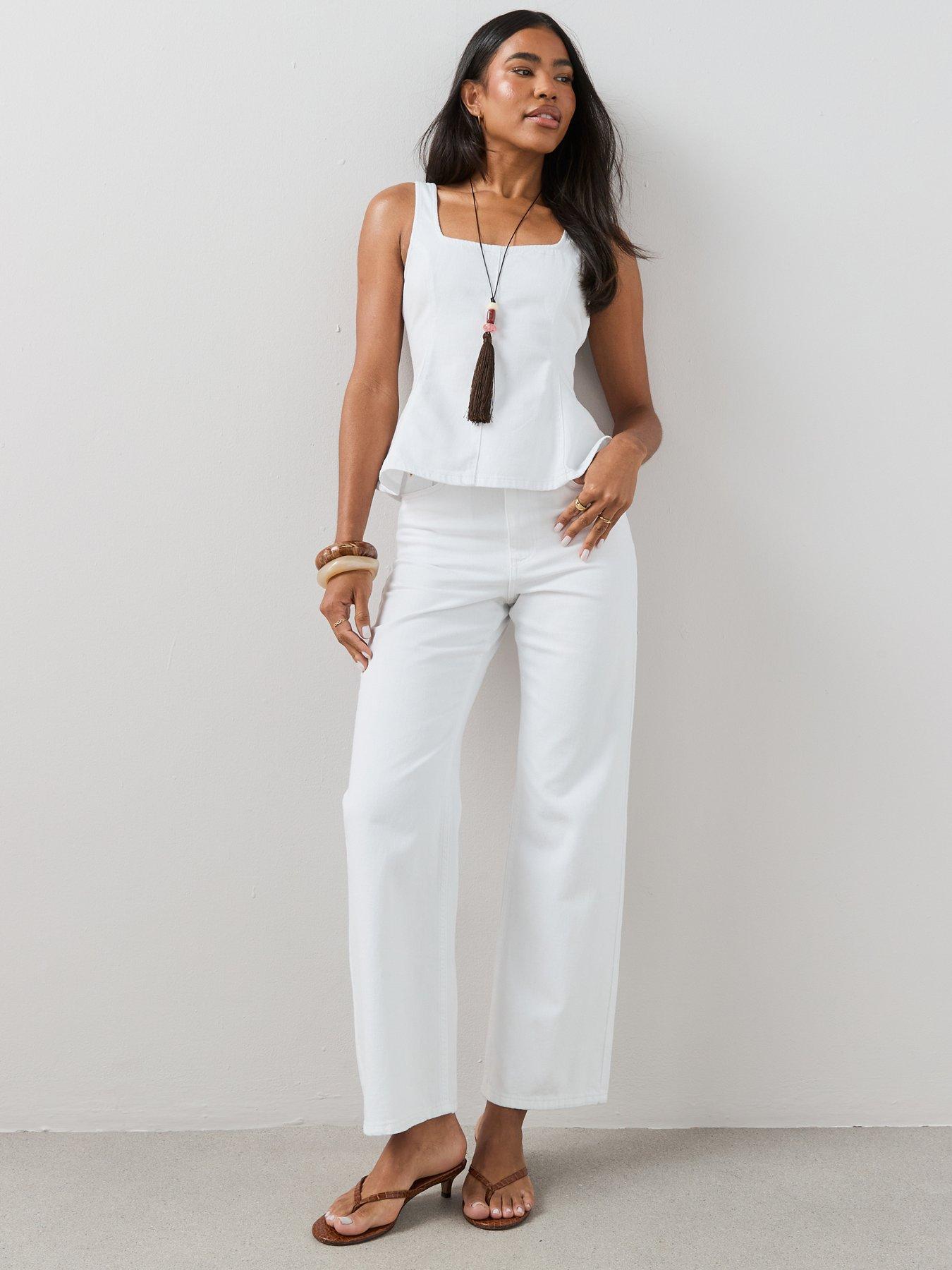 the-very-collection-wide-leg-co-ord-jeans-white