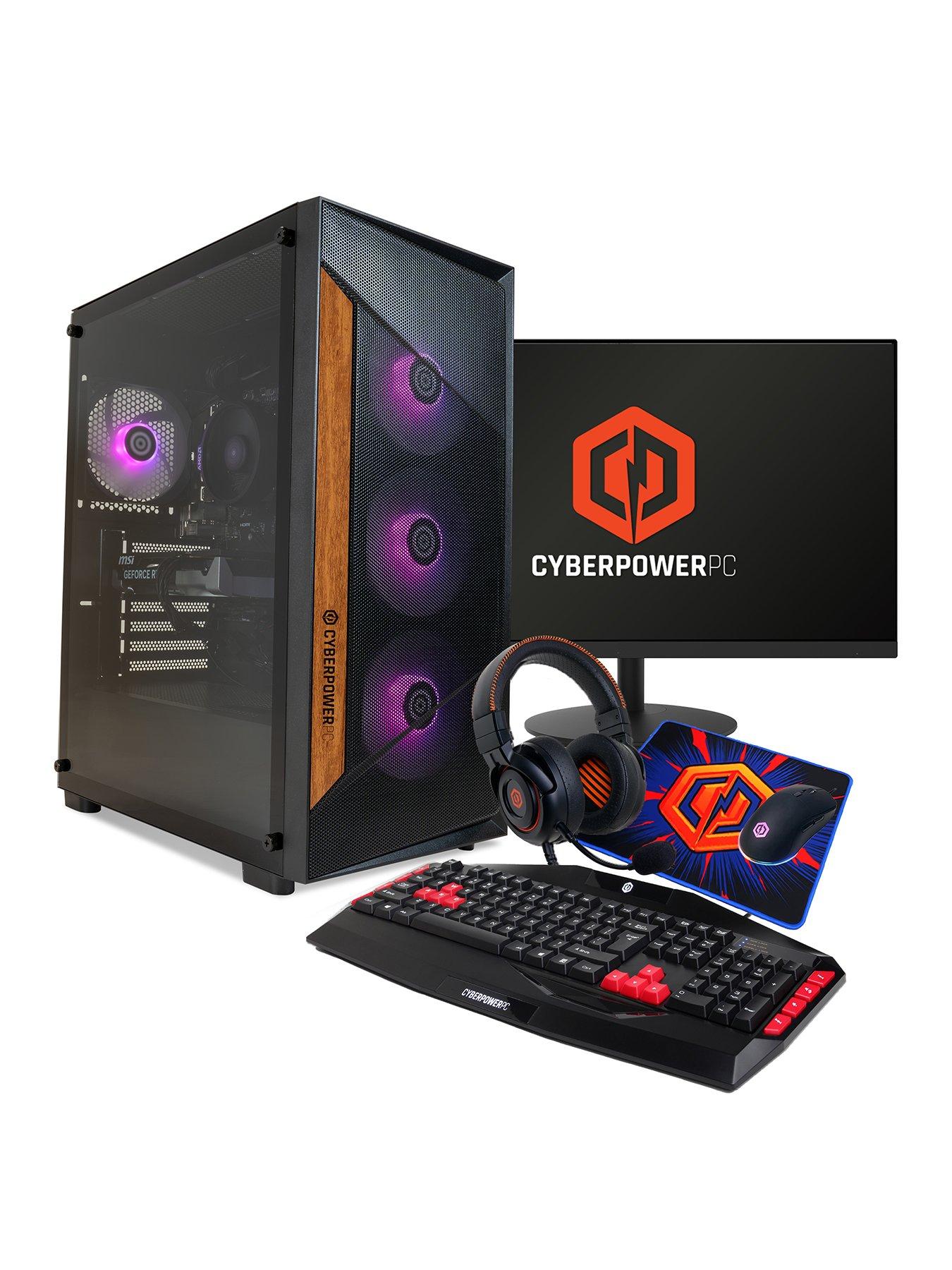 CyberPower PC Intel Core Ultra 5 225F, NVIDIA GeForce RTX 5060, 16GB RAM, 1TB SSD Gaming Desktop Bundle